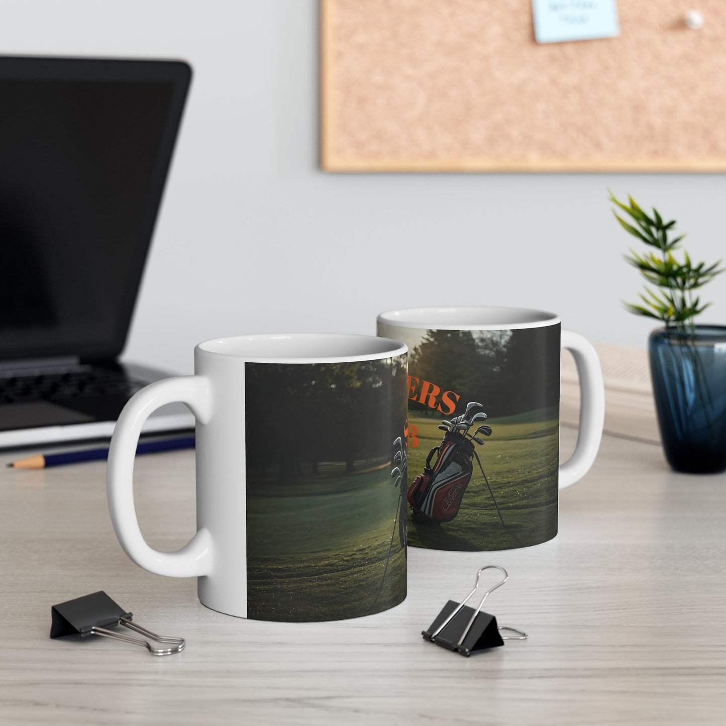 Golfing Ceramic Mug - Perfect Gift for Golf Lovers, 11oz, Golf Mug, Clubhouse Decor, Caddies Gift - SJM Print Store