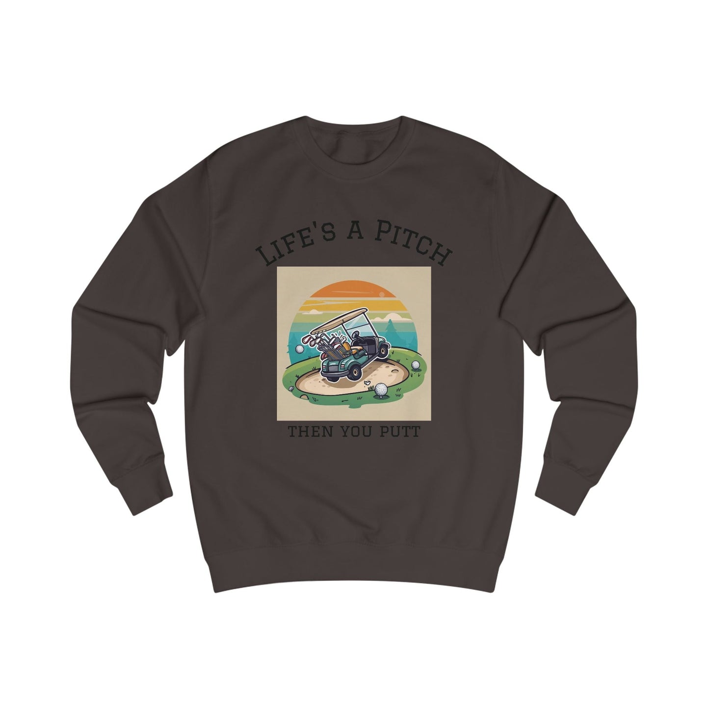 Golfing Life's a Pitch Unisex Swearshirt - Perfect Gift for Golf Lovers, Comfortable Casual Wear, Great for Celebrations and Everyday Use - SJM Print Store