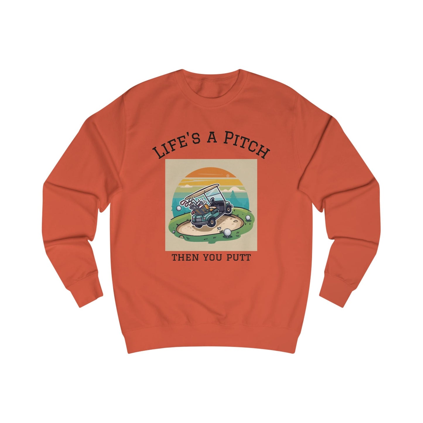 Golfing Life's a Pitch Unisex Swearshirt - Perfect Gift for Golf Lovers, Comfortable Casual Wear, Great for Celebrations and Everyday Use - SJM Print Store