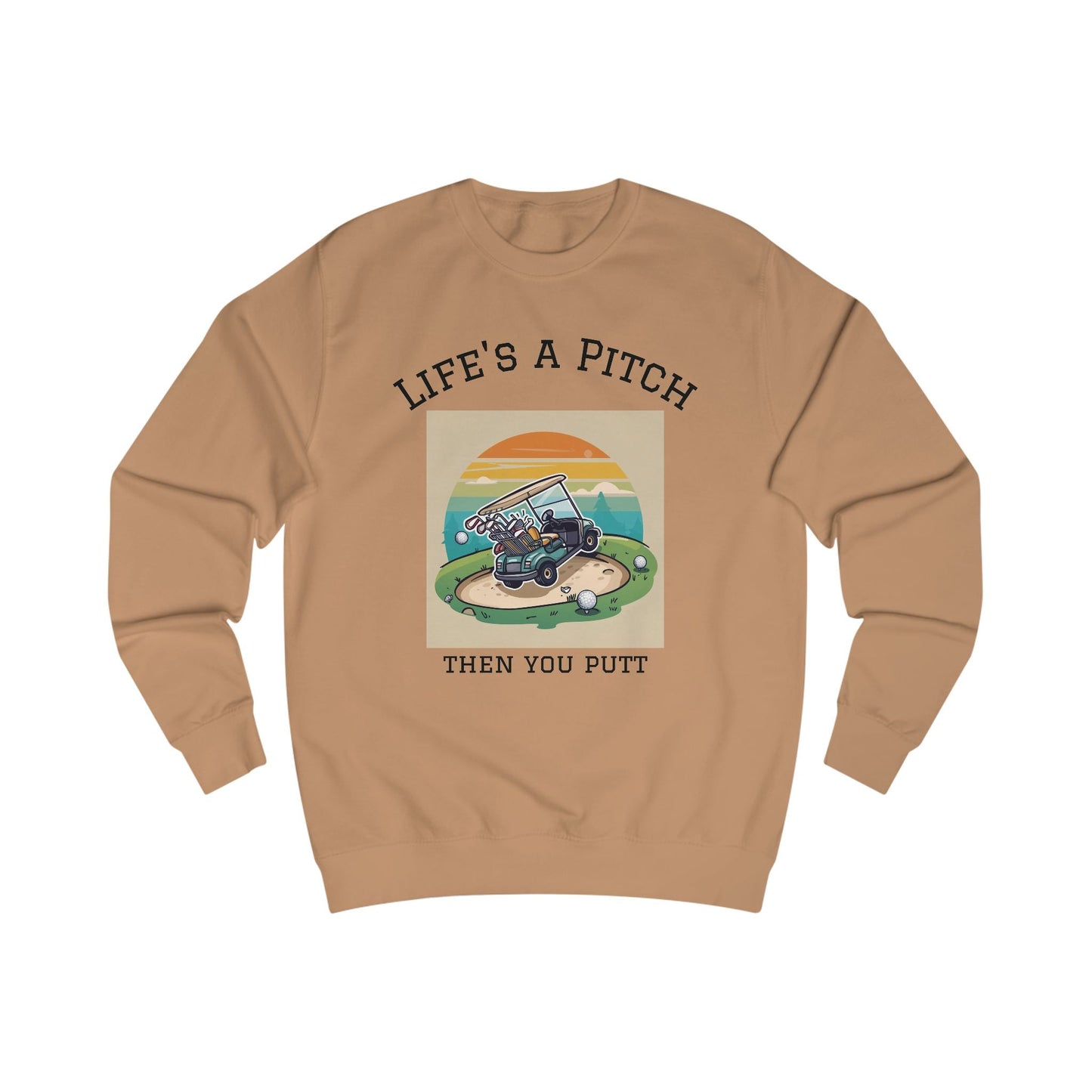 Golfing Life's a Pitch Unisex Swearshirt - Perfect Gift for Golf Lovers, Comfortable Casual Wear, Great for Celebrations and Everyday Use - SJM Print Store