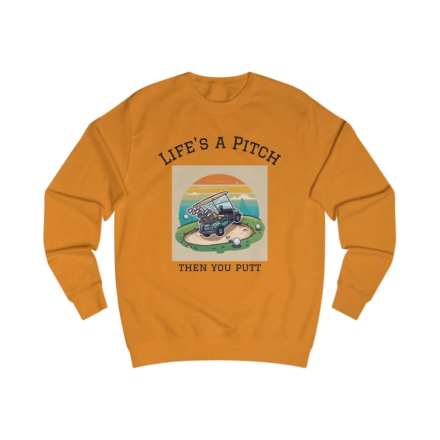 Golfing Life's a Pitch Unisex Swearshirt - Perfect Gift for Golf Lovers, Comfortable Casual Wear, Great for Celebrations and Everyday Use - SJM Print Store