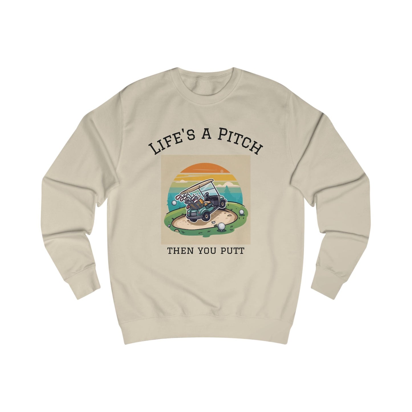 Golfing Life's a Pitch Unisex Swearshirt - Perfect Gift for Golf Lovers, Comfortable Casual Wear, Great for Celebrations and Everyday Use - SJM Print Store