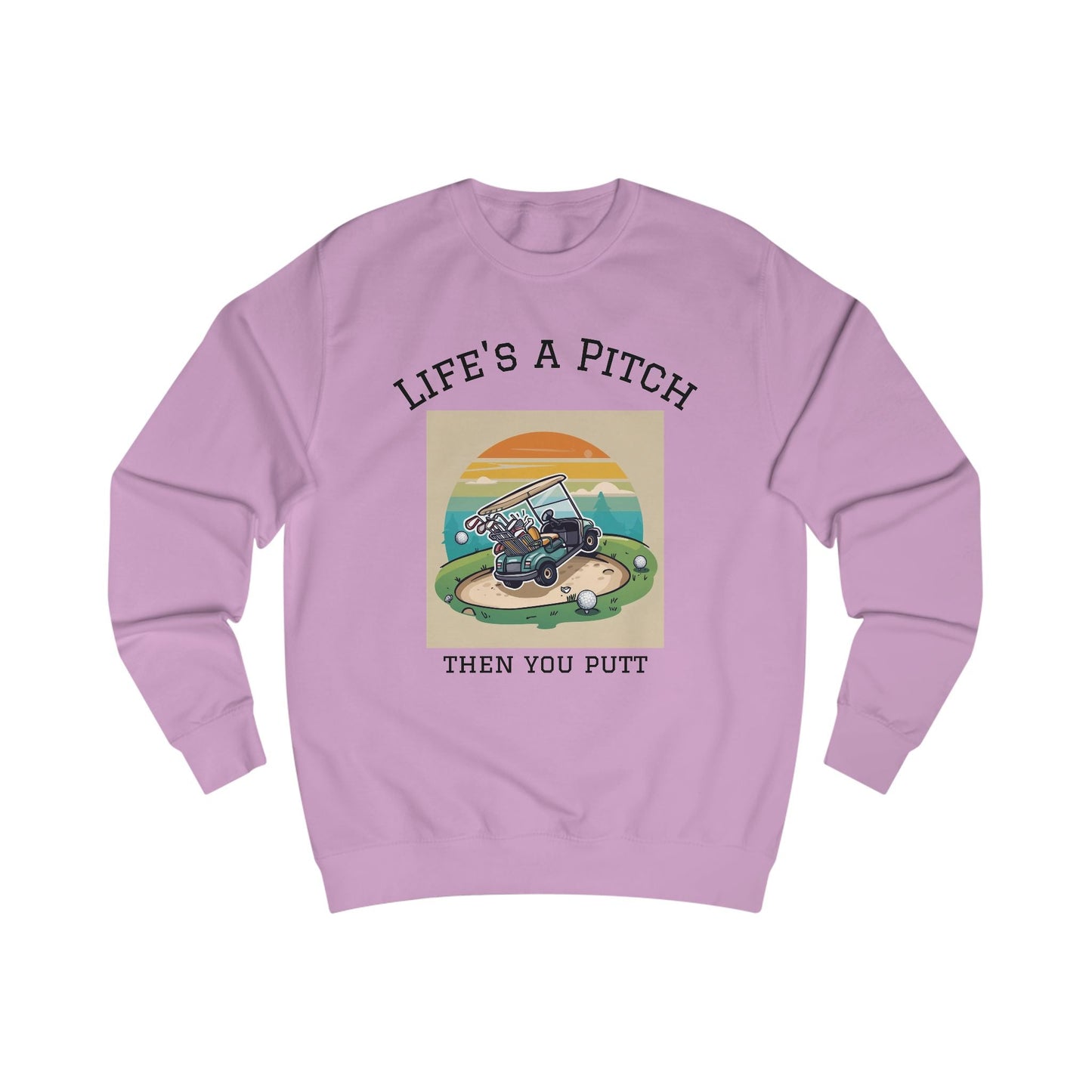 Golfing Life's a Pitch Unisex Swearshirt - Perfect Gift for Golf Lovers, Comfortable Casual Wear, Great for Celebrations and Everyday Use - SJM Print Store