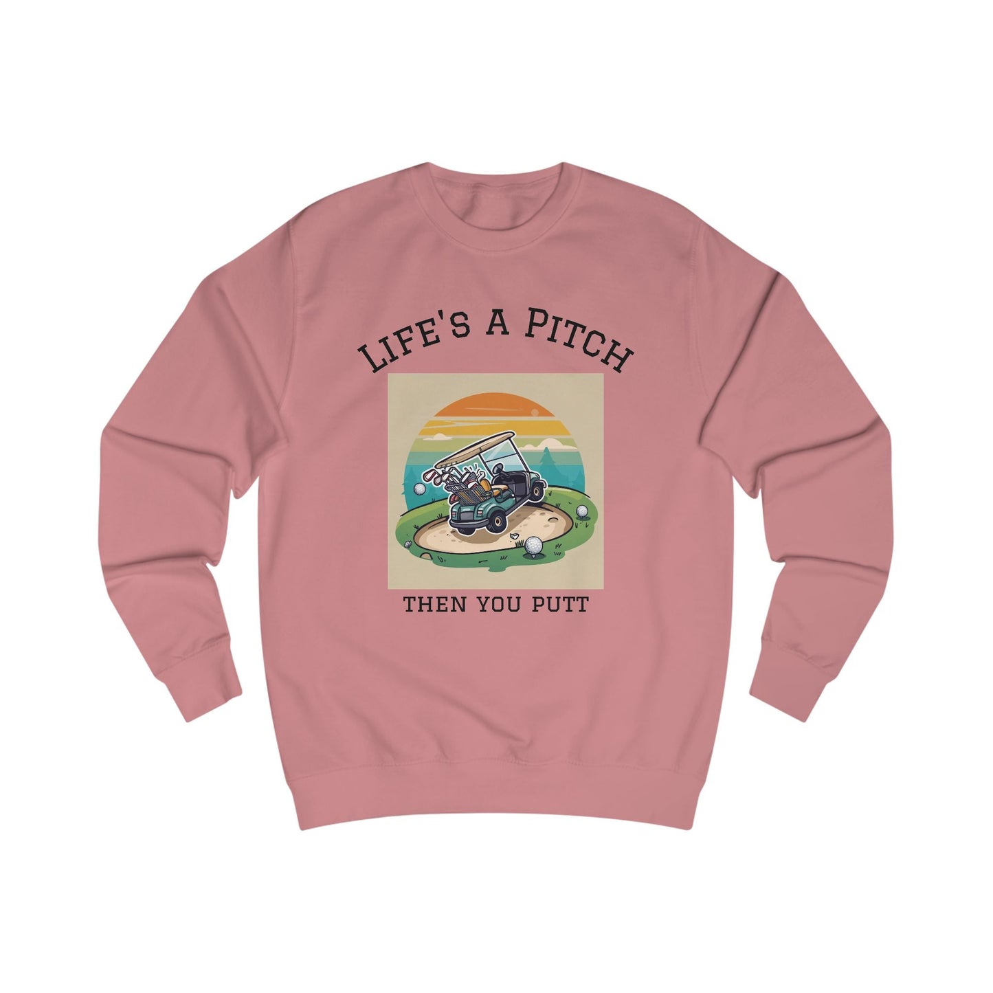 Golfing Life's a Pitch Unisex Swearshirt - Perfect Gift for Golf Lovers, Comfortable Casual Wear, Great for Celebrations and Everyday Use - SJM Print Store