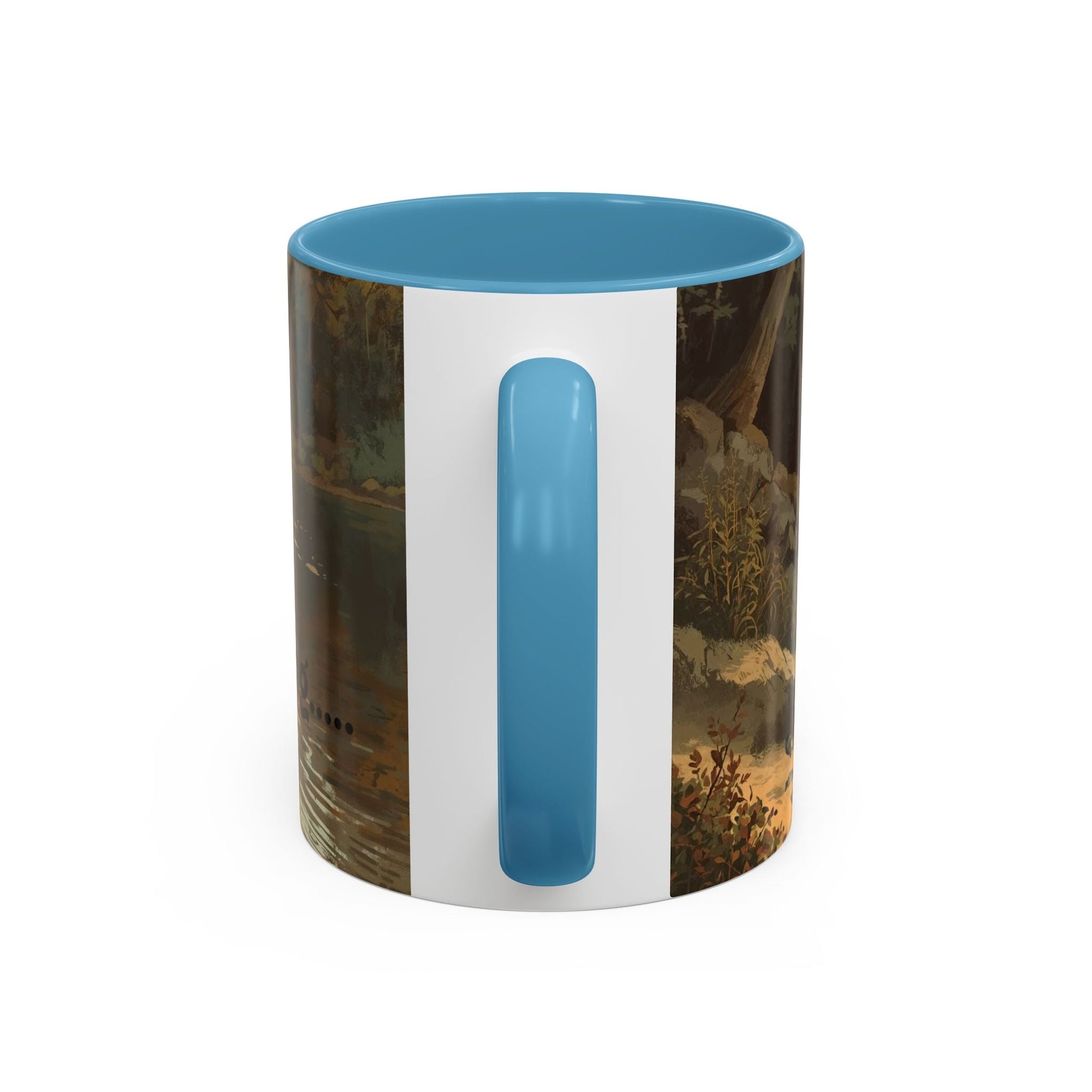 Gone Fishing Accent Mug - Perfect for Fishing Lovers, Outdoor Enthusiasts, Perfect Gift - SJM Print Store