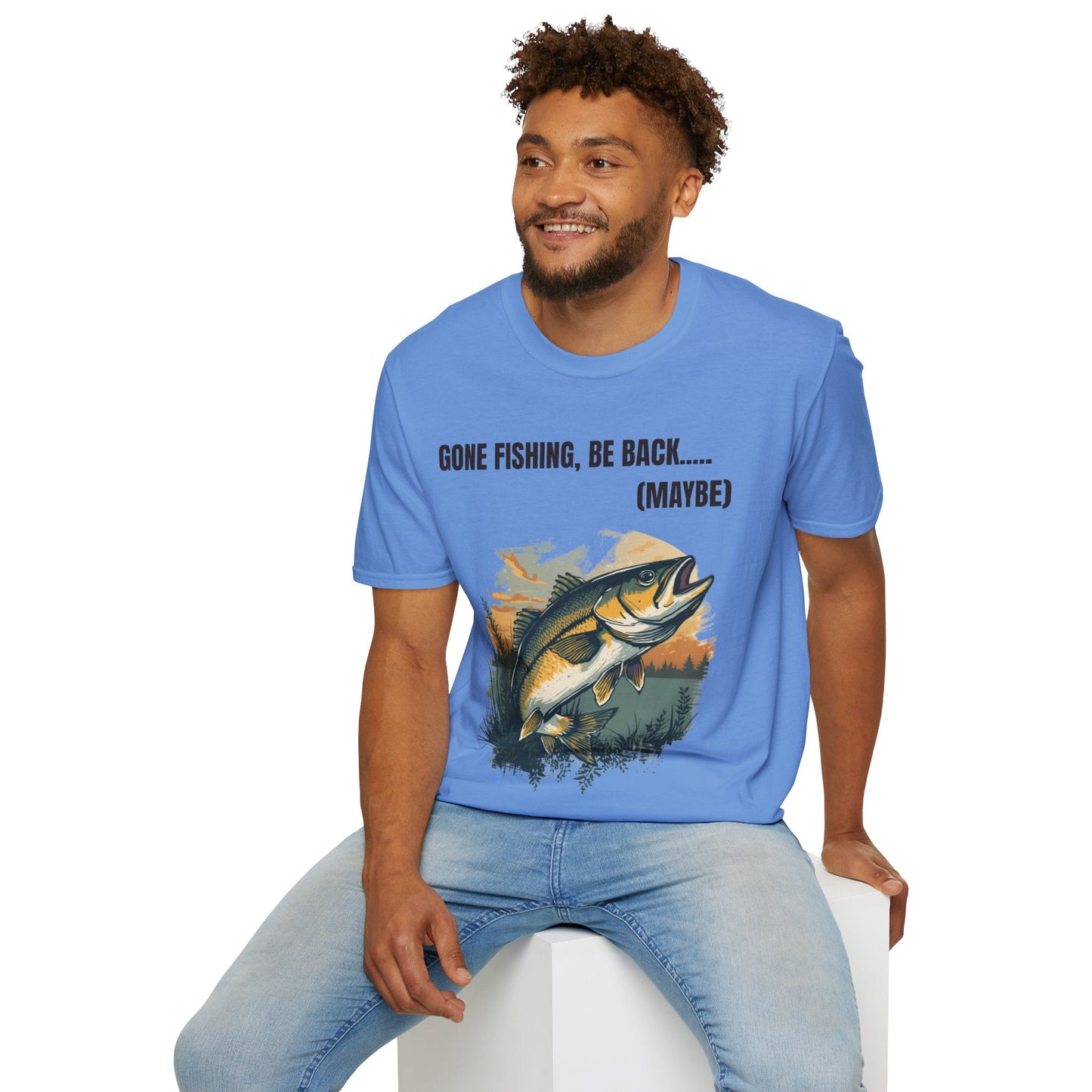 Gone Fishing, Be Back... (Maybe) T-Shirt - SJM Print Store