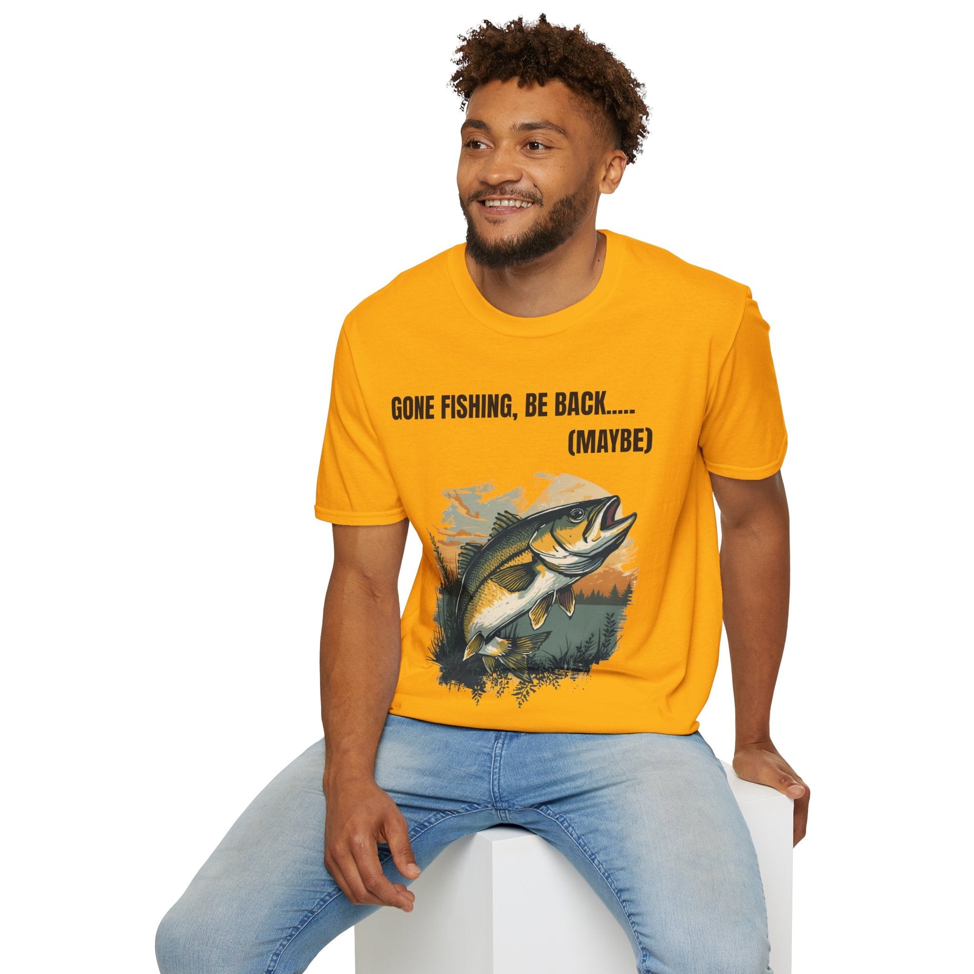 Gone Fishing, Be Back... (Maybe) T-Shirt - SJM Print Store