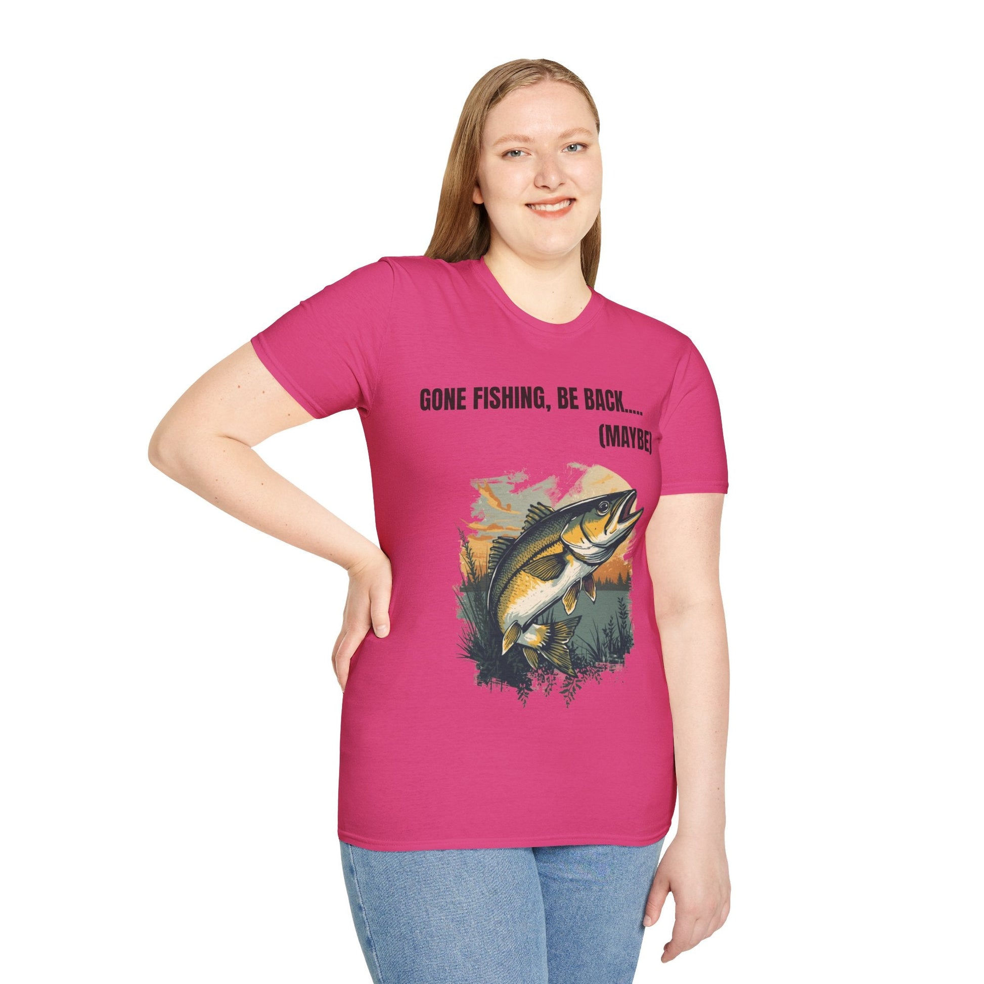 Gone Fishing, Be Back... (Maybe) T-Shirt - SJM Print Store