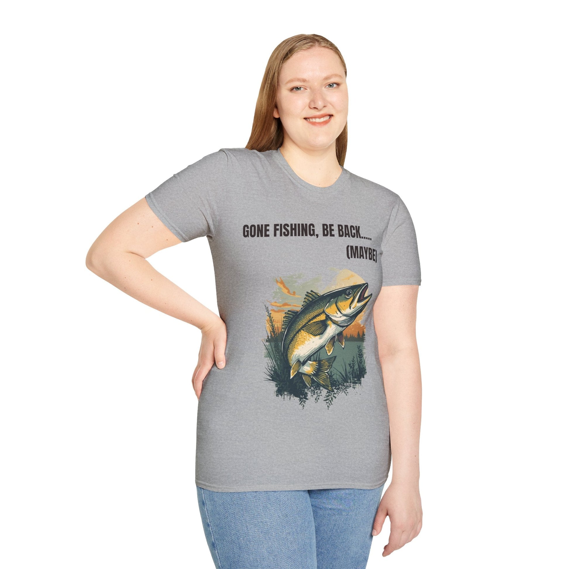 Gone Fishing, Be Back... (Maybe) T-Shirt - SJM Print Store