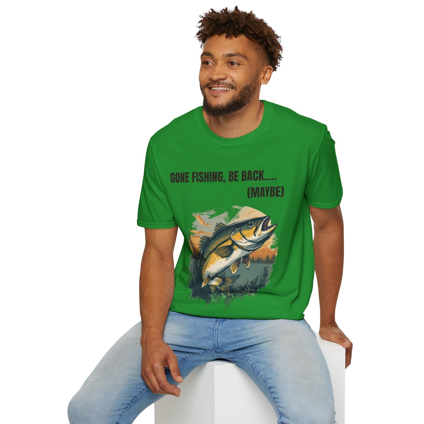 Gone Fishing, Be Back... (Maybe) T-Shirt - SJM Print Store