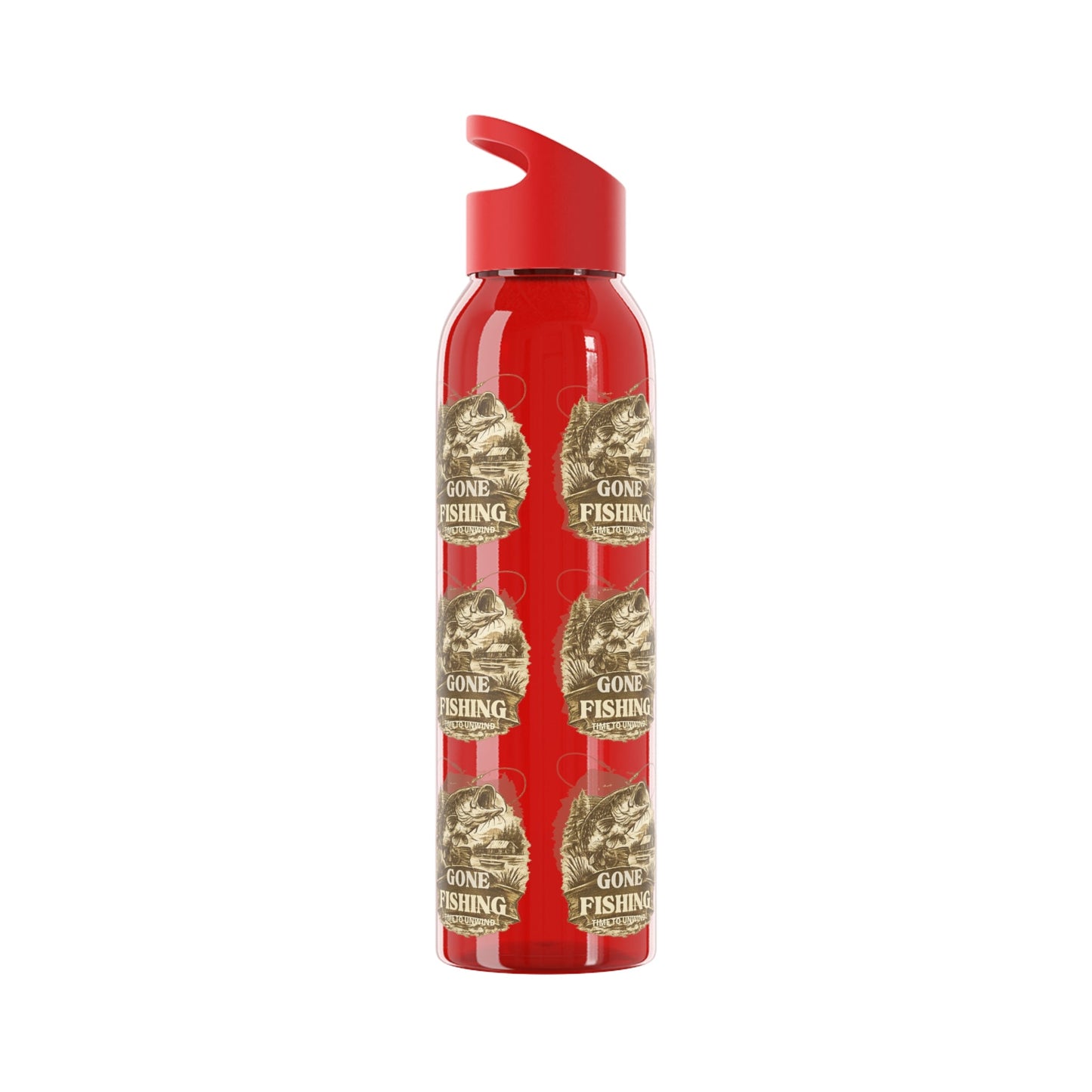 Gone Fishing Re - useable Water Bottle - SJM Print Store