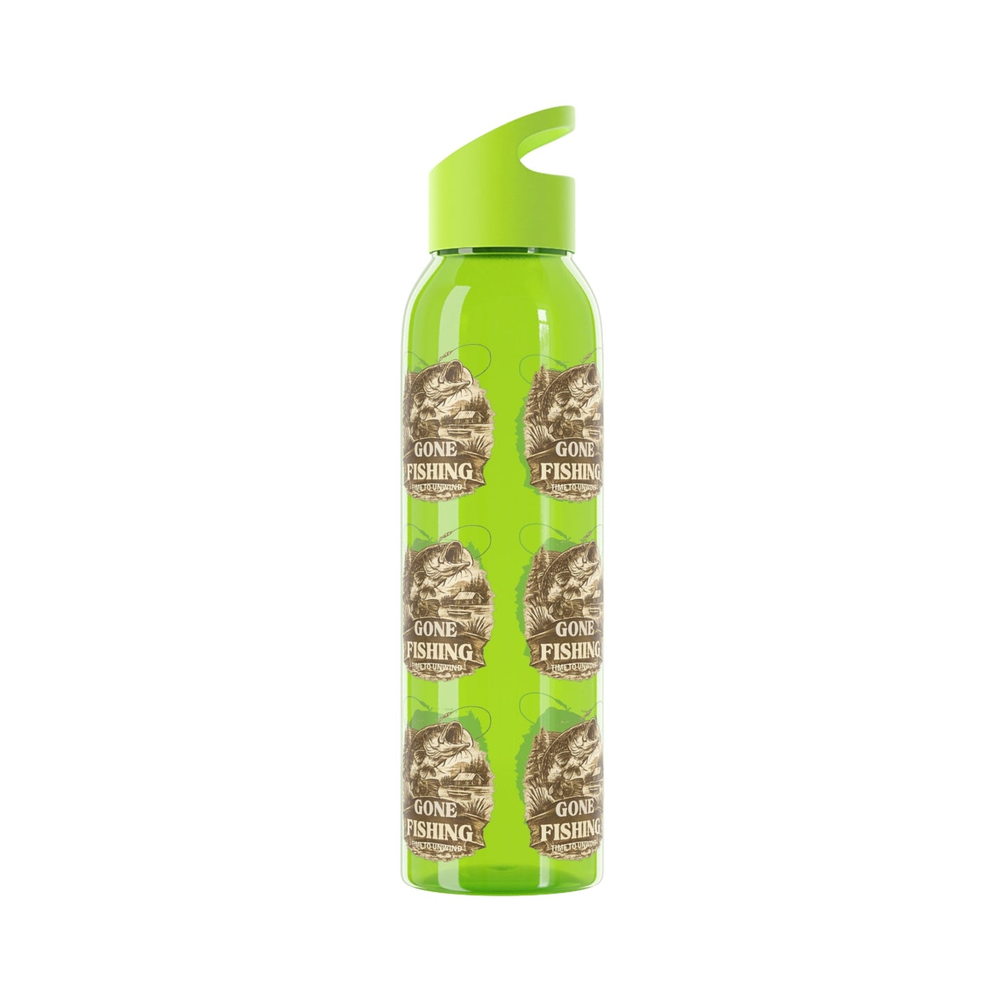 Gone Fishing Re - useable Water Bottle - SJM Print Store