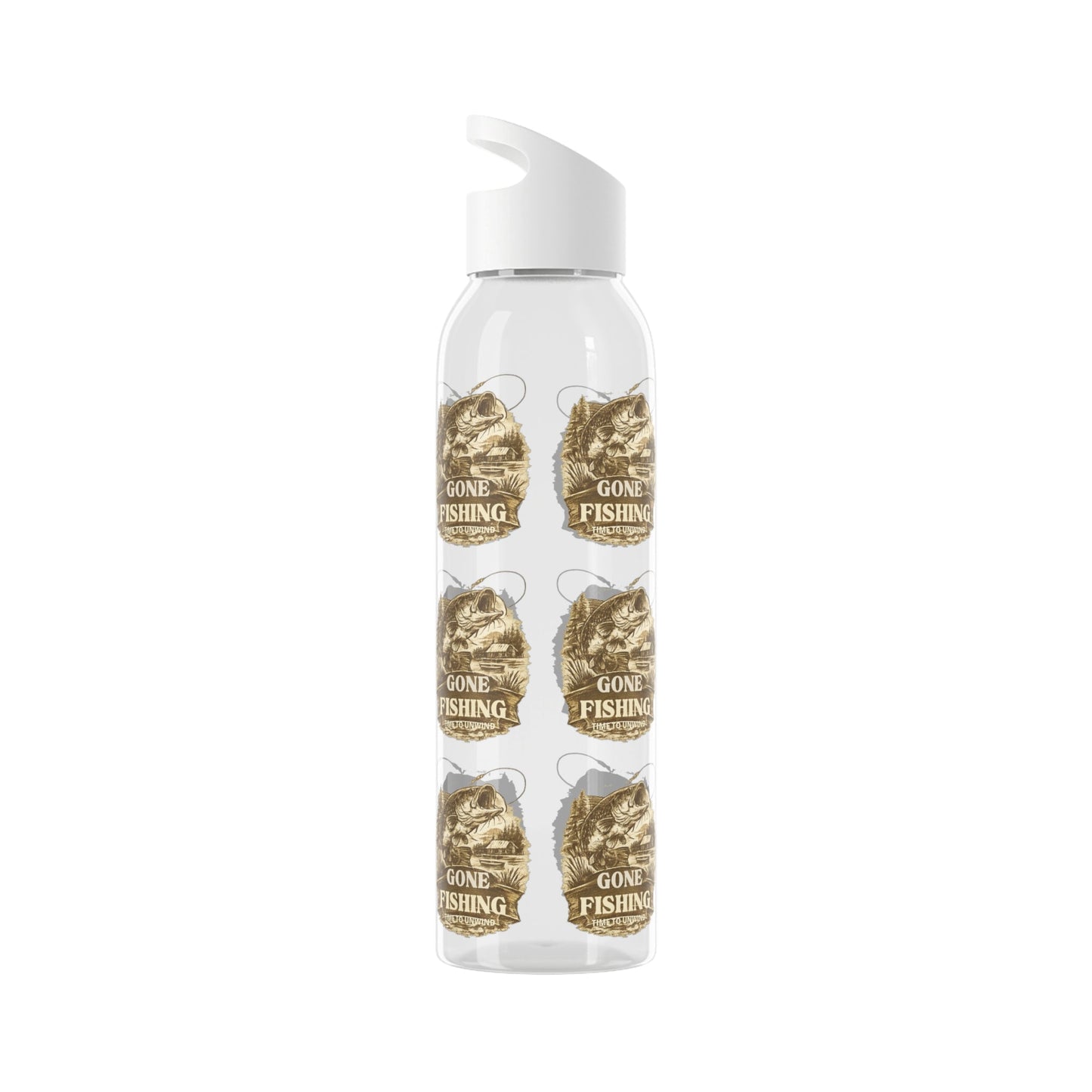 Gone Fishing Re - useable Water Bottle - SJM Print Store