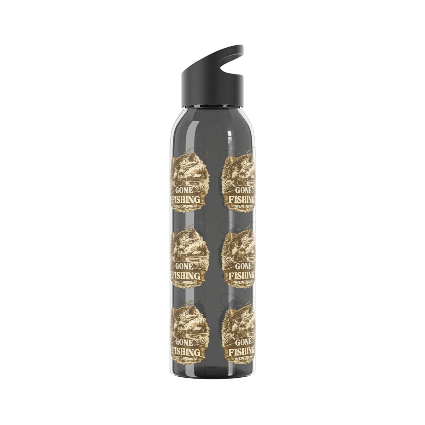 Gone Fishing Re - useable Water Bottle - SJM Print Store