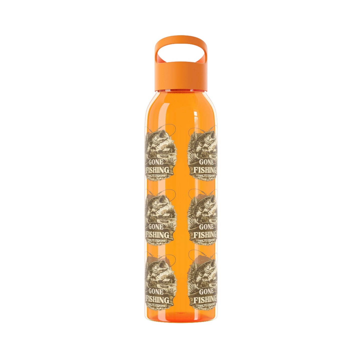 Gone Fishing Re - useable Water Bottle - SJM Print Store