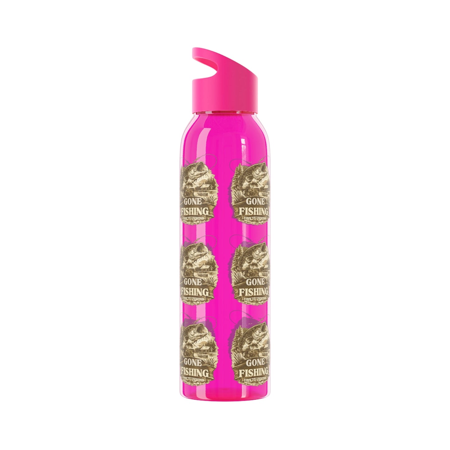 Gone Fishing Re - useable Water Bottle - SJM Print Store