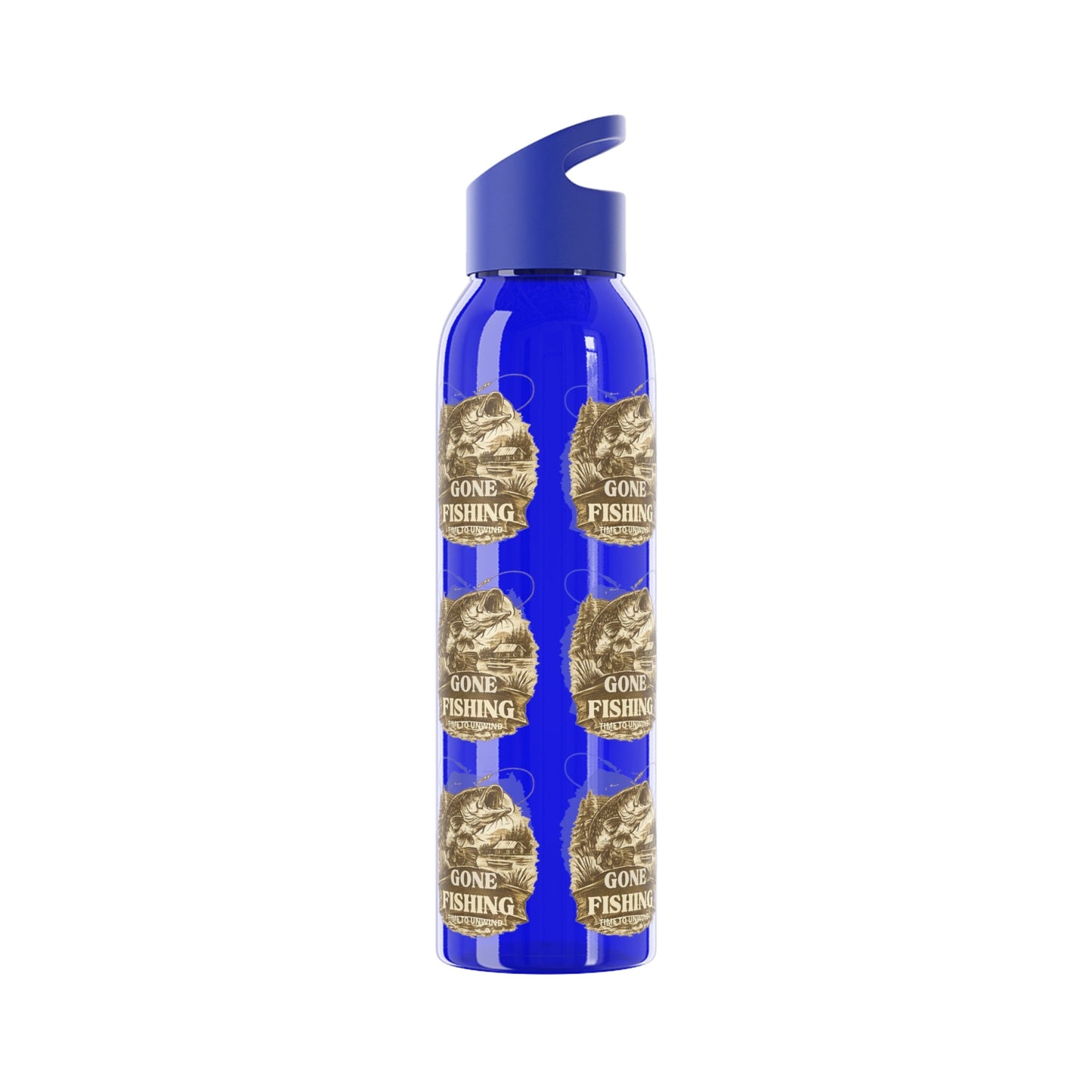 Gone Fishing Re - useable Water Bottle - SJM Print Store