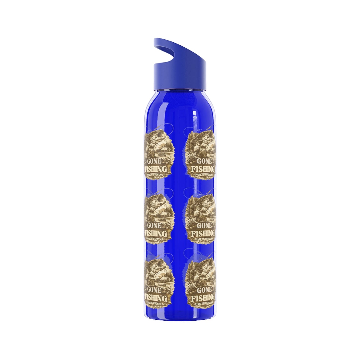 Gone Fishing Re - useable Water Bottle - SJM Print Store