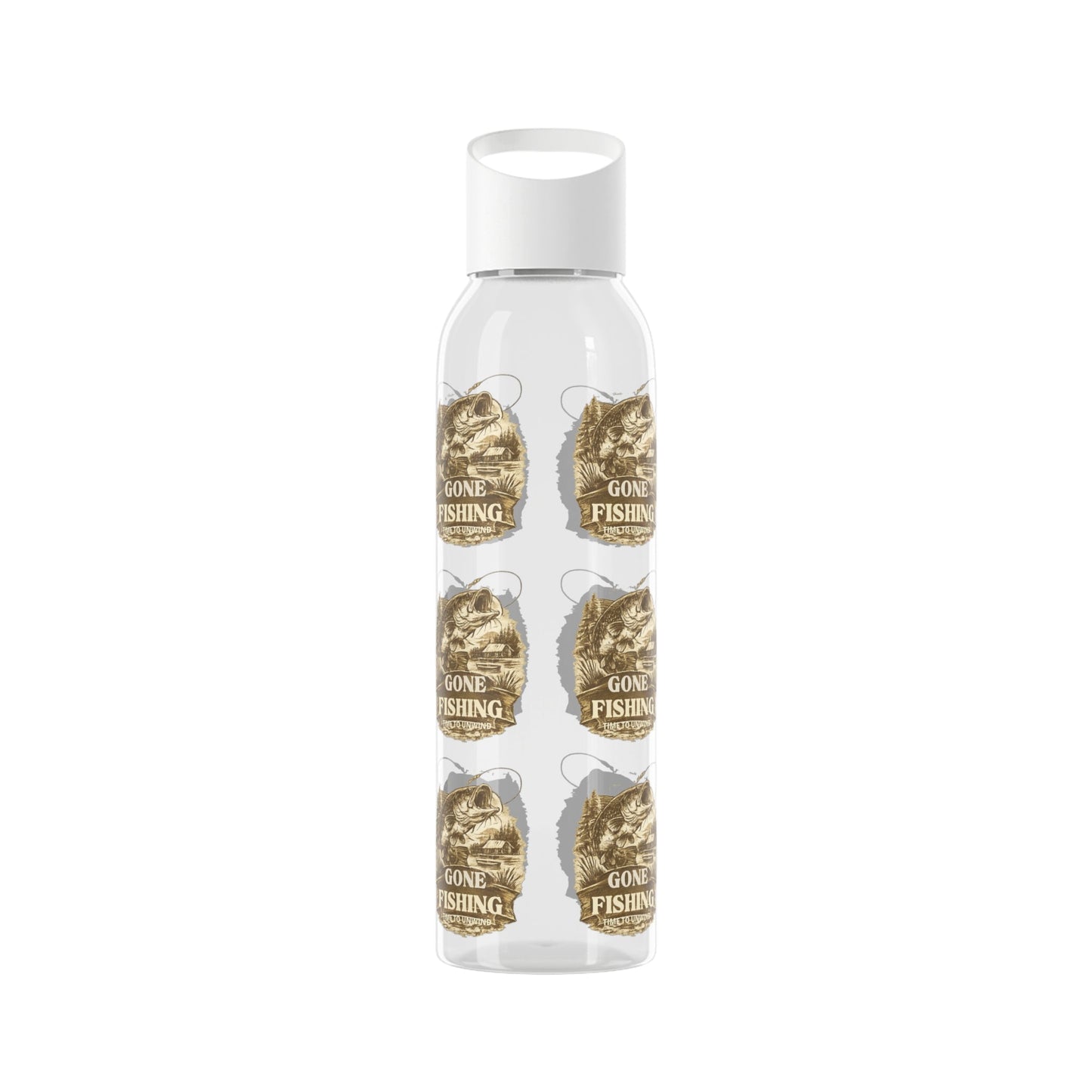 Gone Fishing Re - useable Water Bottle - SJM Print Store