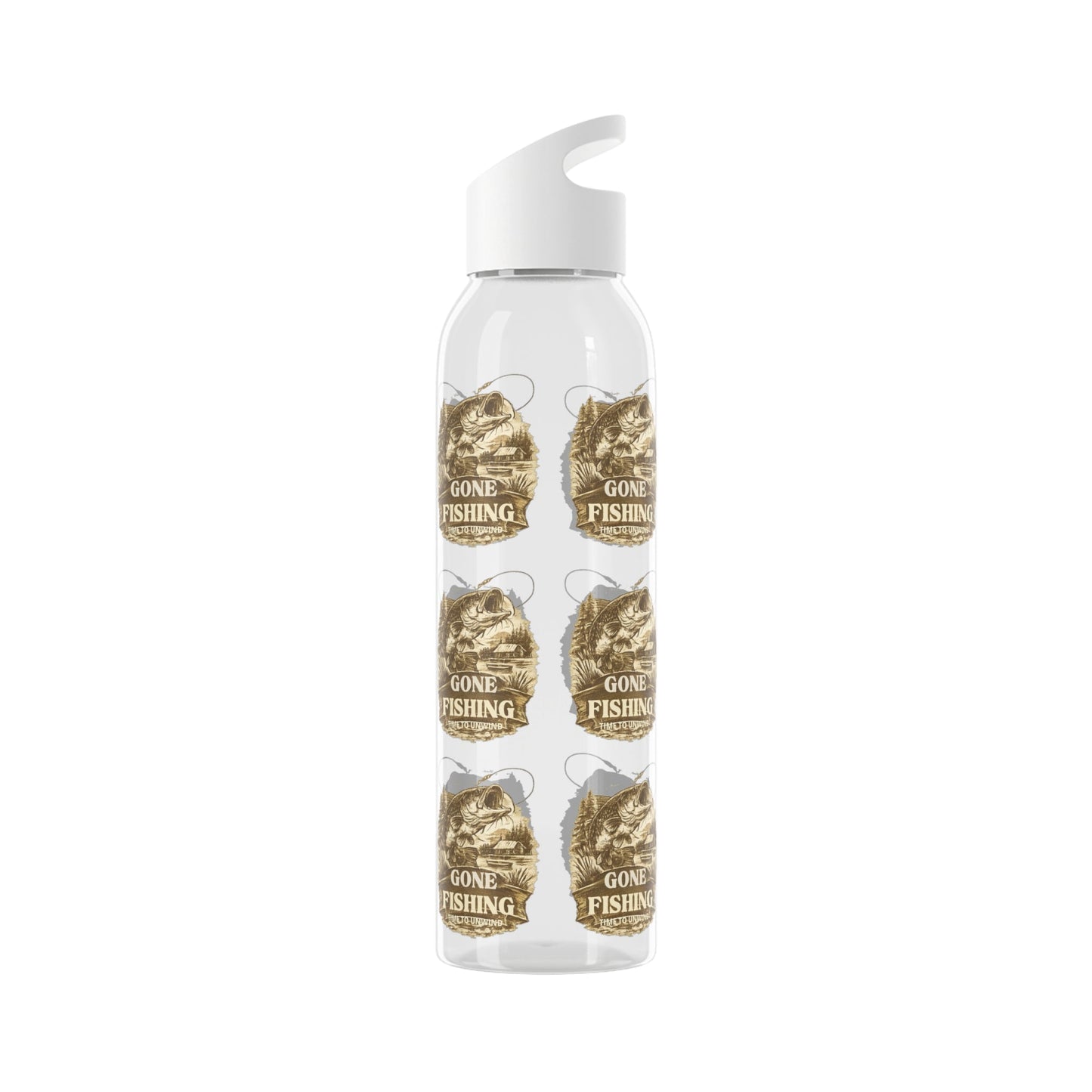 Gone Fishing Re - useable Water Bottle - SJM Print Store