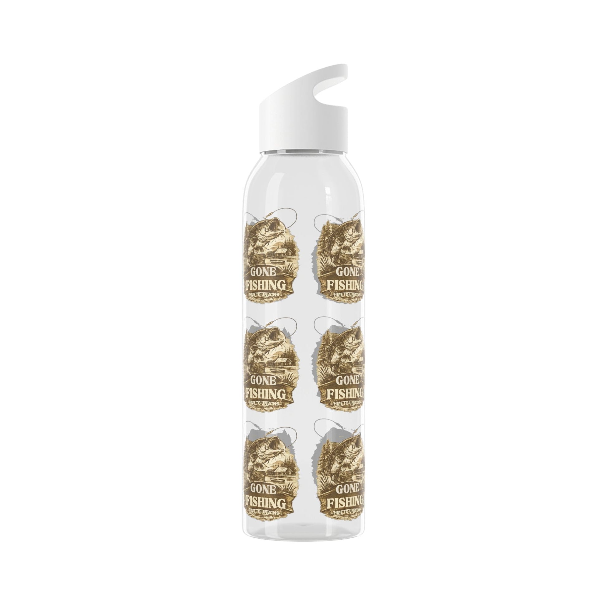 Gone Fishing Re - useable Water Bottle - SJM Print Store