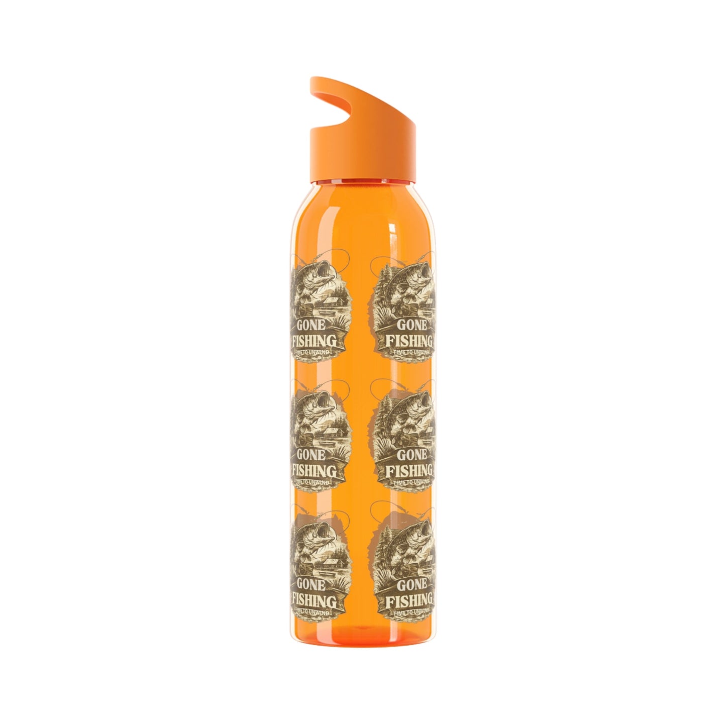 Gone Fishing Re - useable Water Bottle - SJM Print Store
