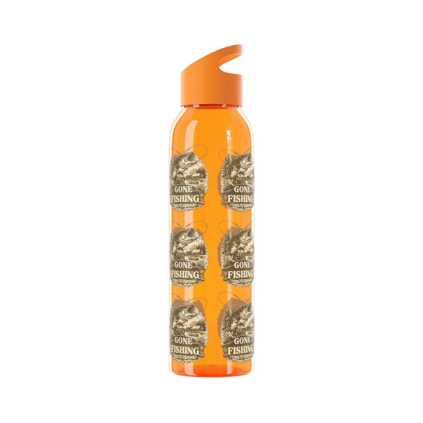 Gone Fishing Re - useable Water Bottle - SJM Print Store
