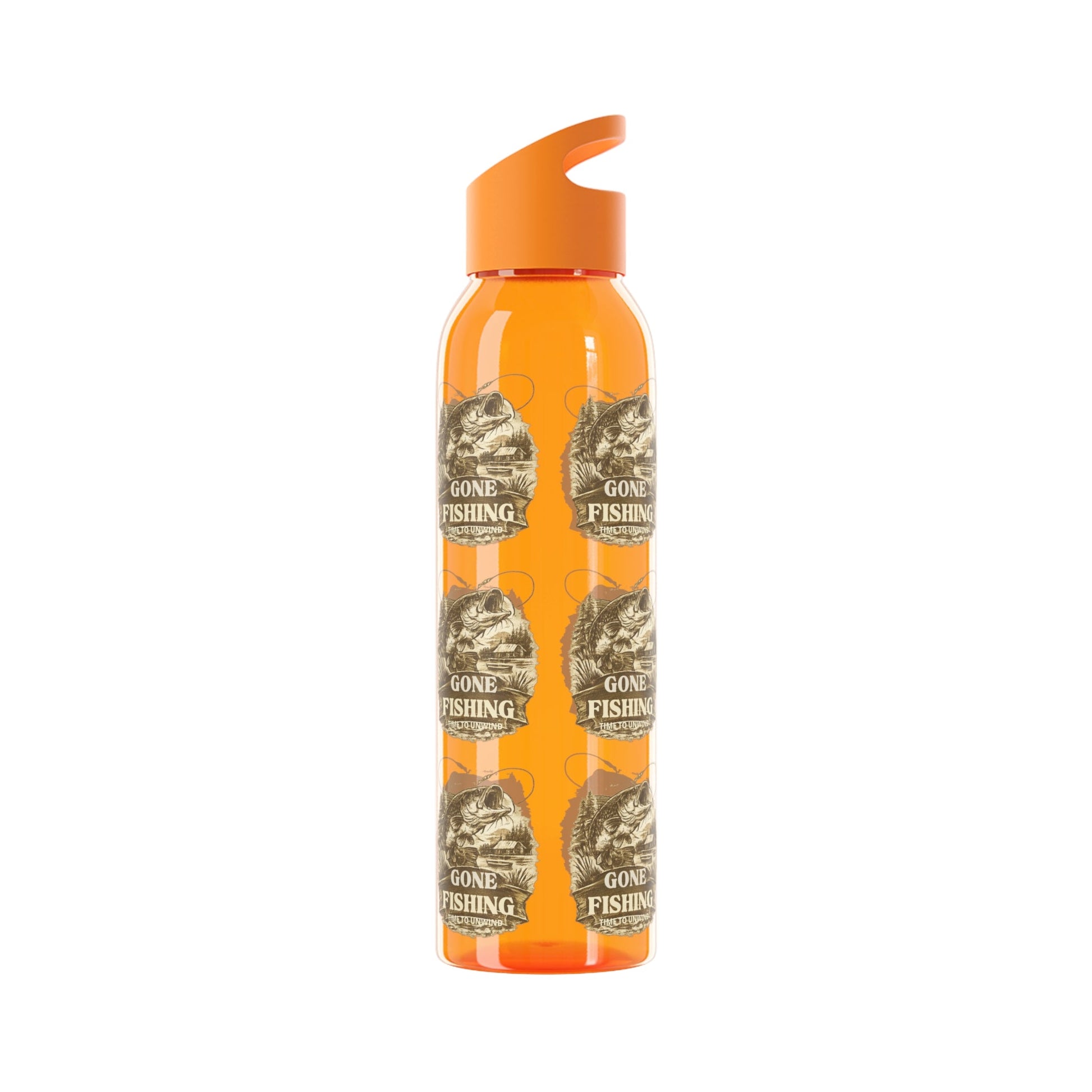 Gone Fishing Re - useable Water Bottle - SJM Print Store