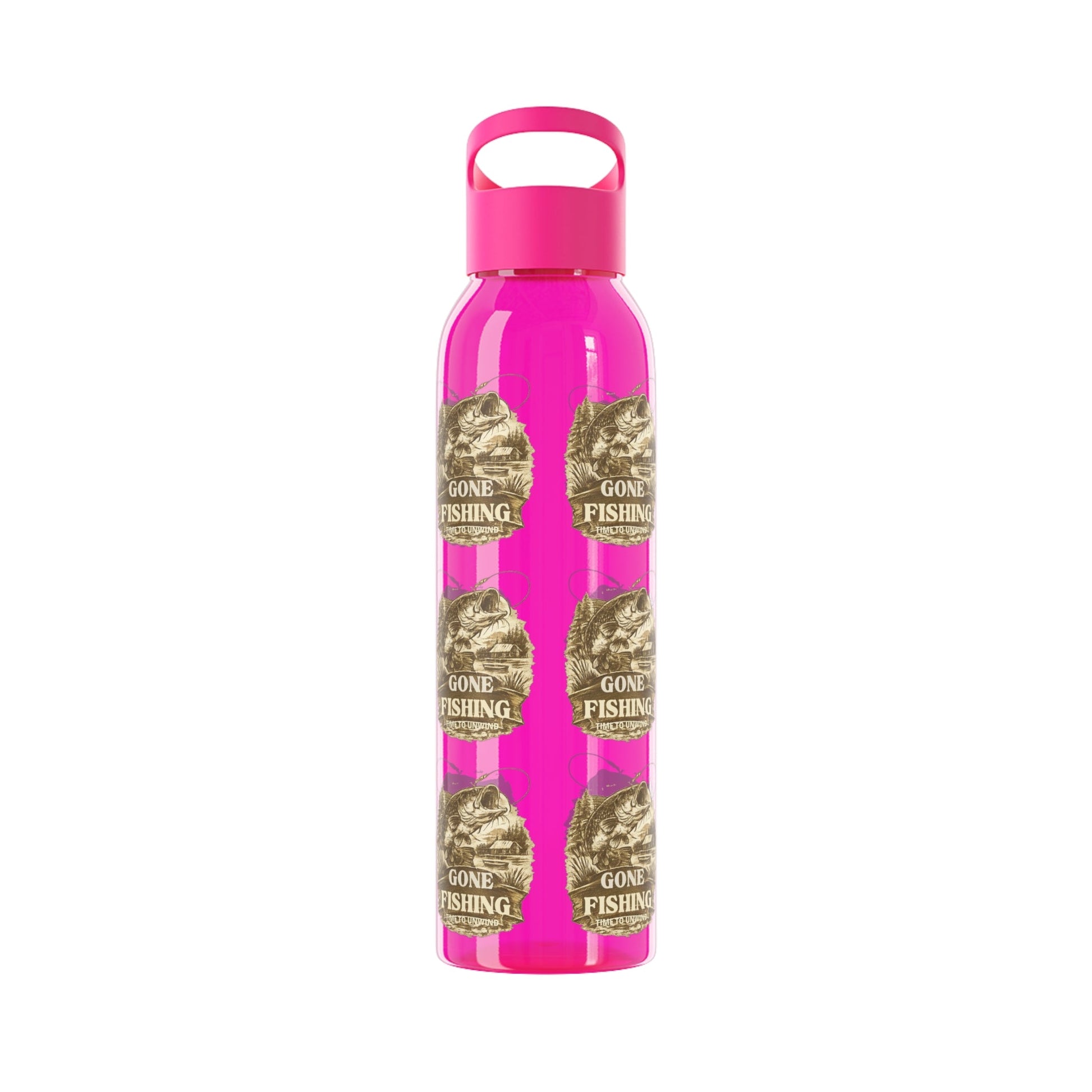 Gone Fishing Re - useable Water Bottle - SJM Print Store