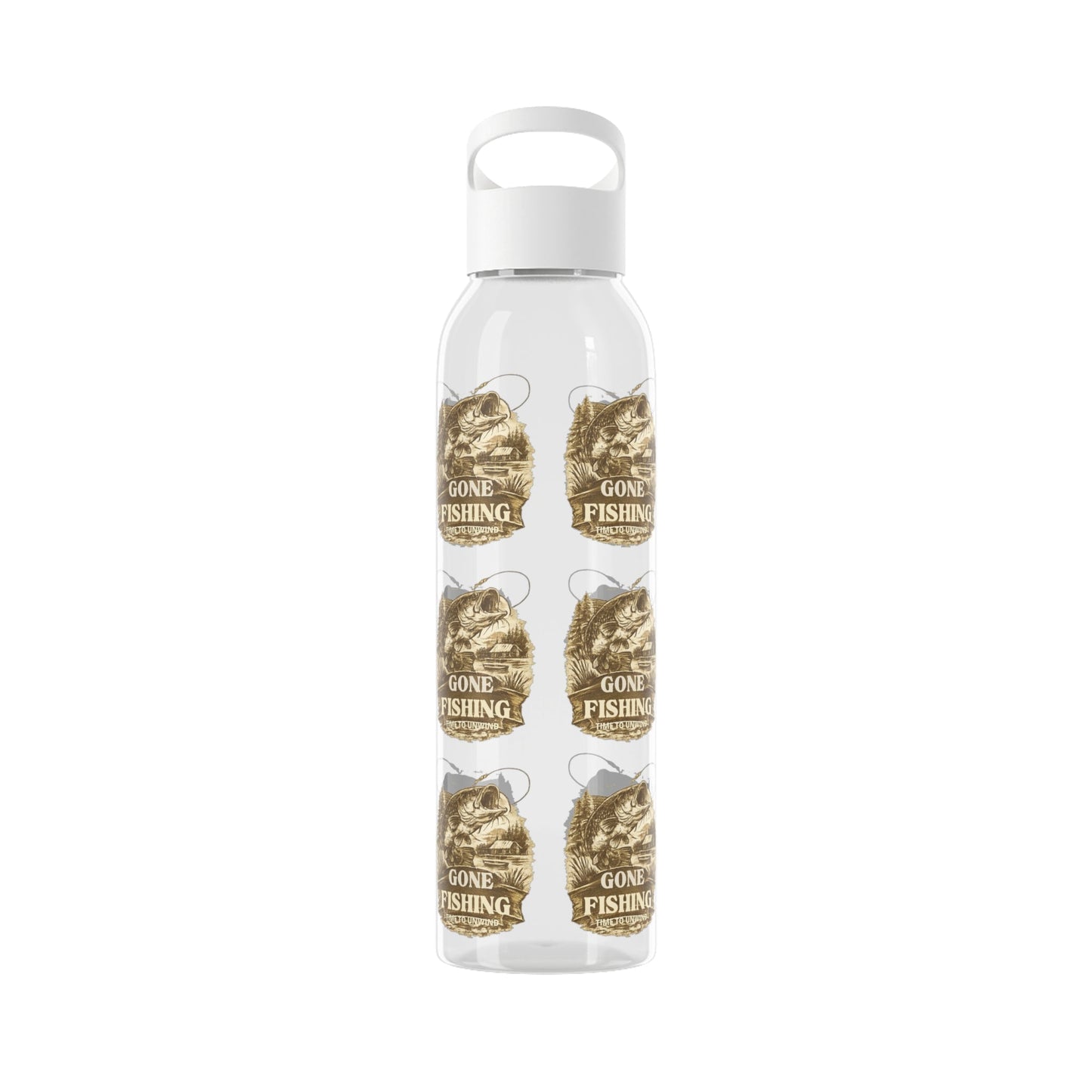 Gone Fishing Re - useable Water Bottle - SJM Print Store