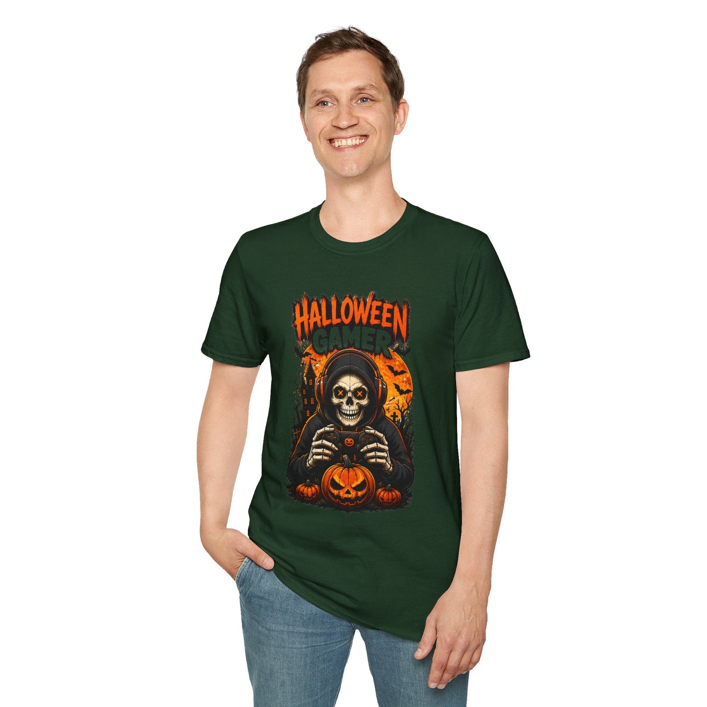 Halloween Gamer T-Shirt - SJM Print Store