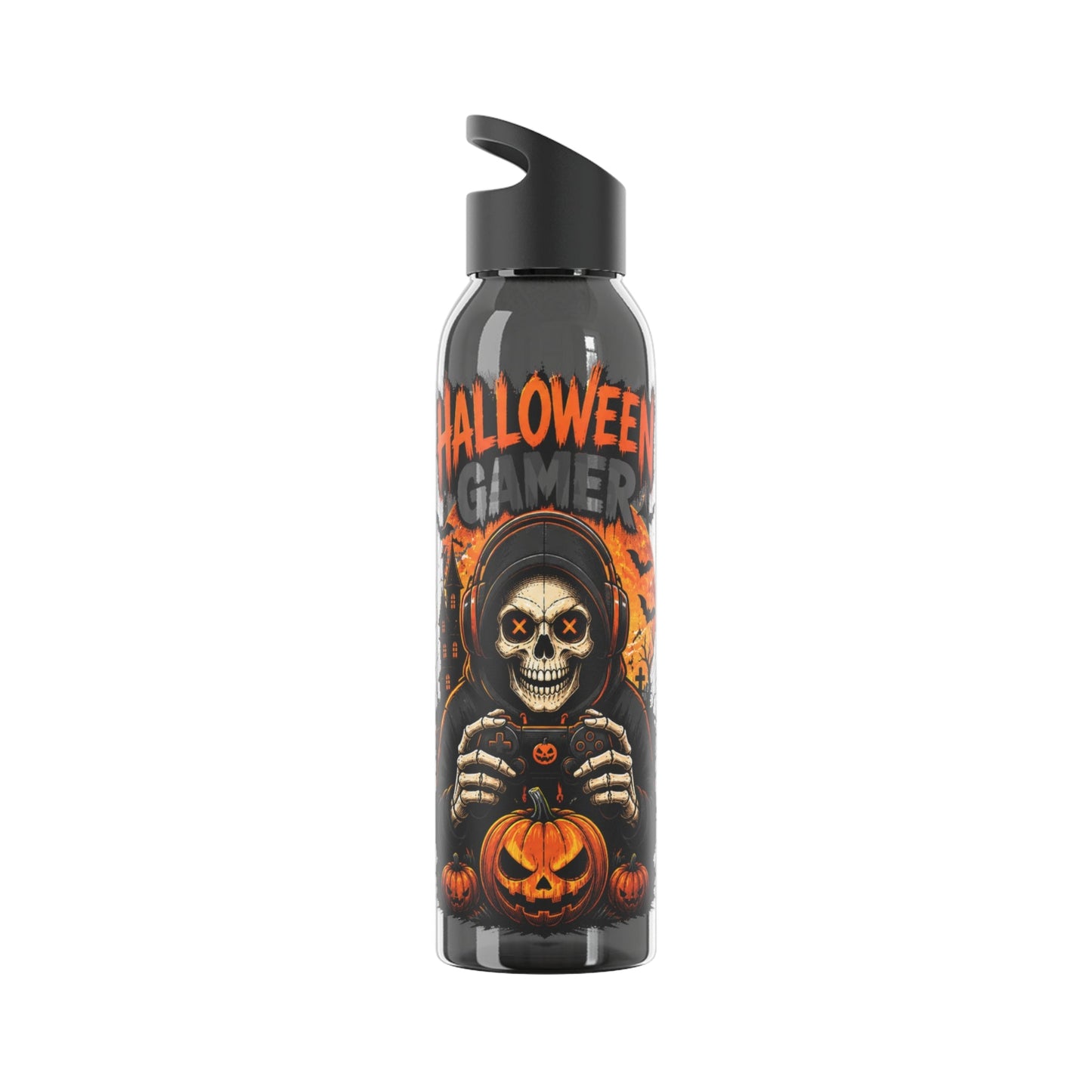 Halloween Gamer Water Bottle - SJM Print Store