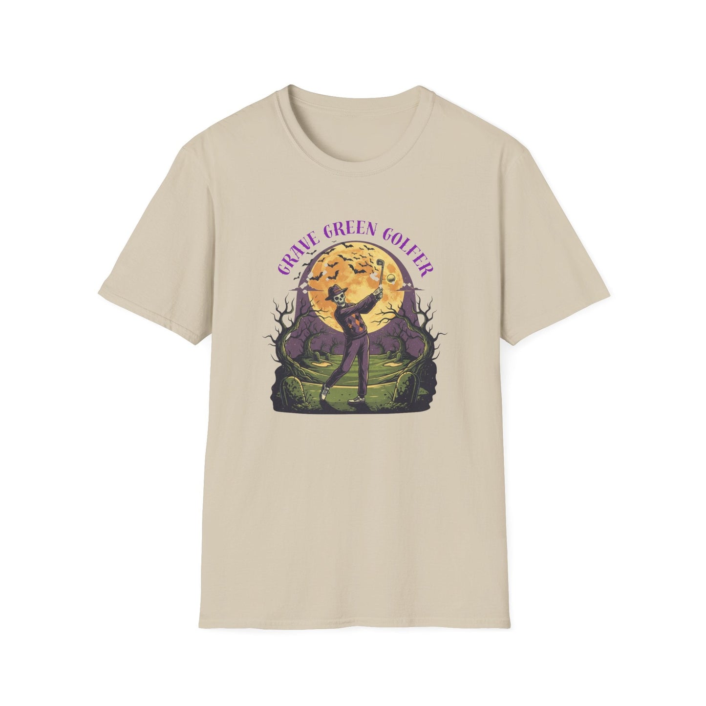 Halloween Golf T-Shirt Grave Green Golf - SJM Print Store