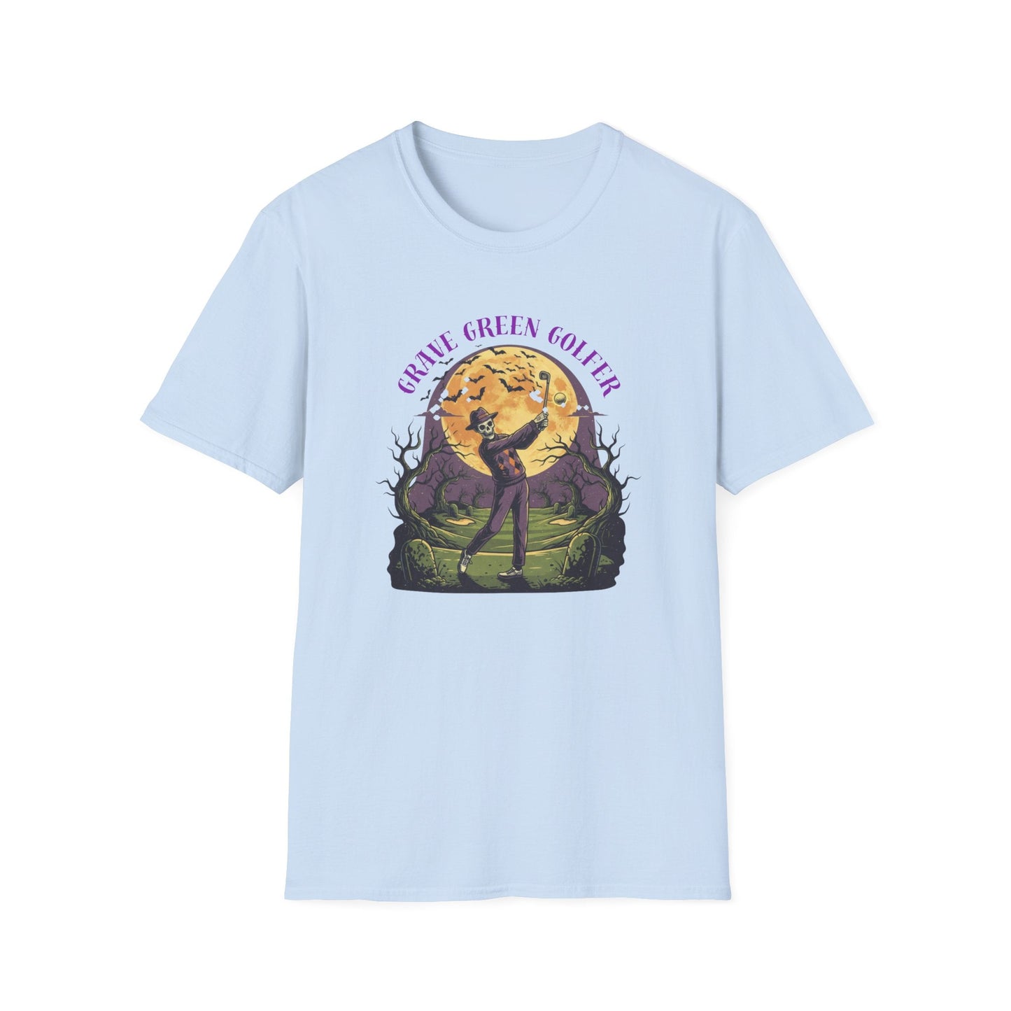 Halloween Golf T-Shirt Grave Green Golf - SJM Print Store