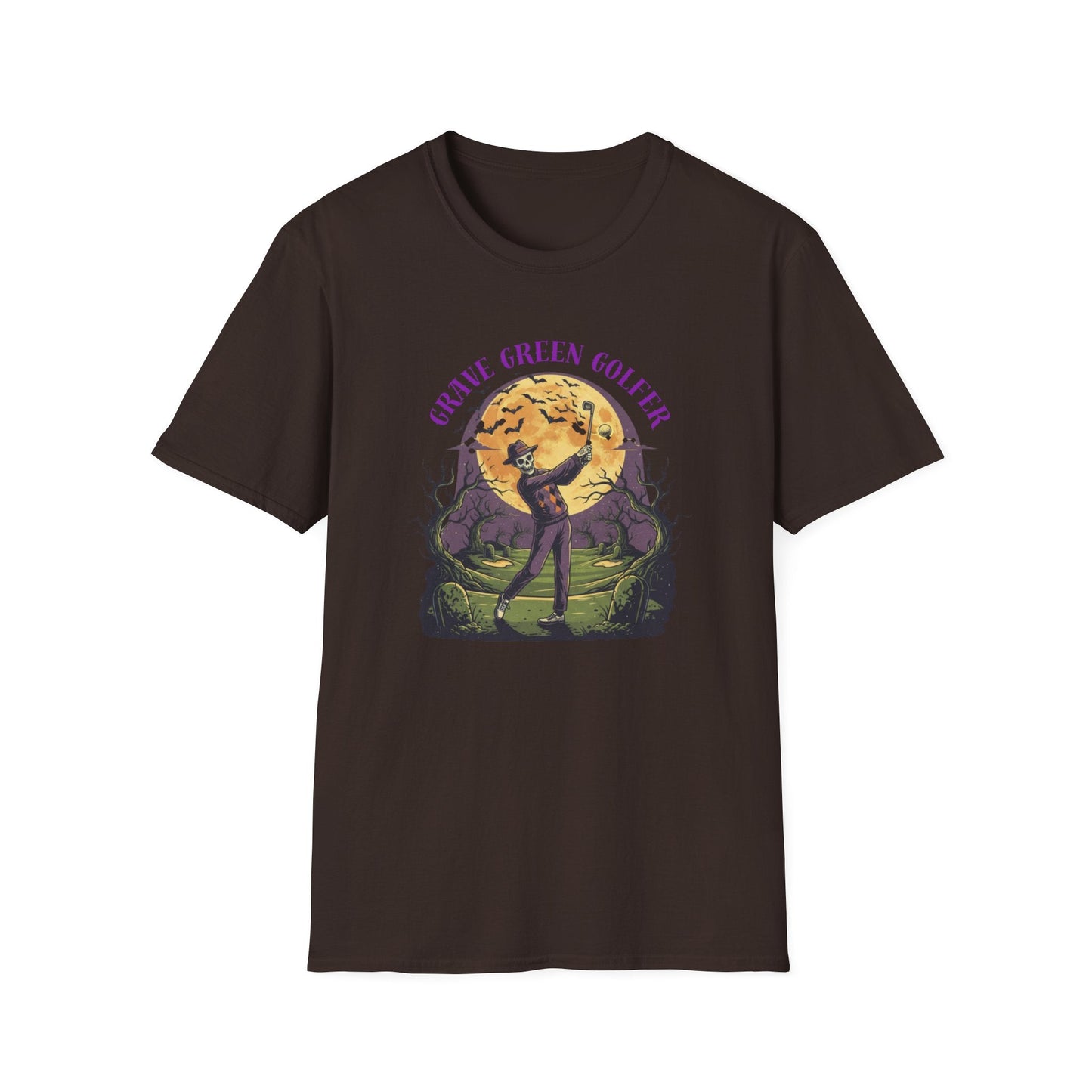 Halloween Golf T-Shirt Grave Green Golf - SJM Print Store