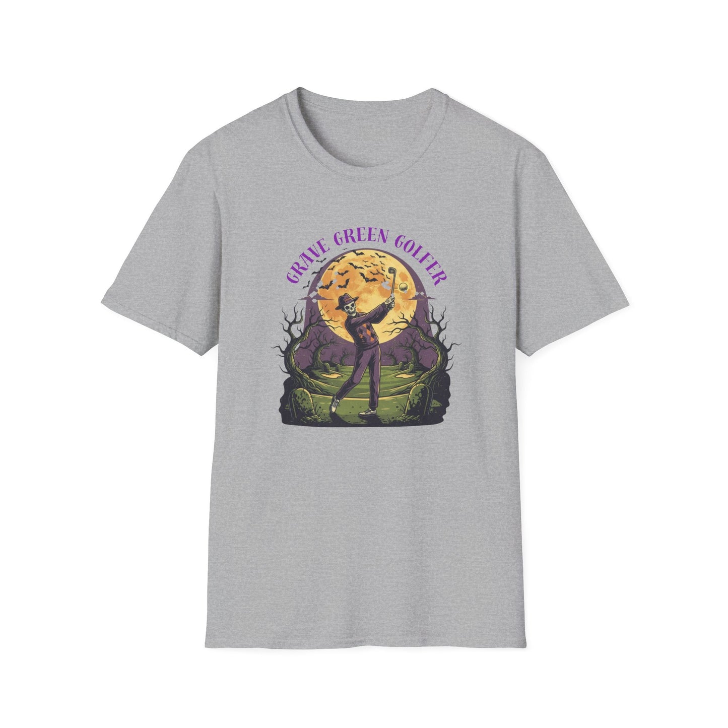 Halloween Golf T-Shirt Grave Green Golf - SJM Print Store