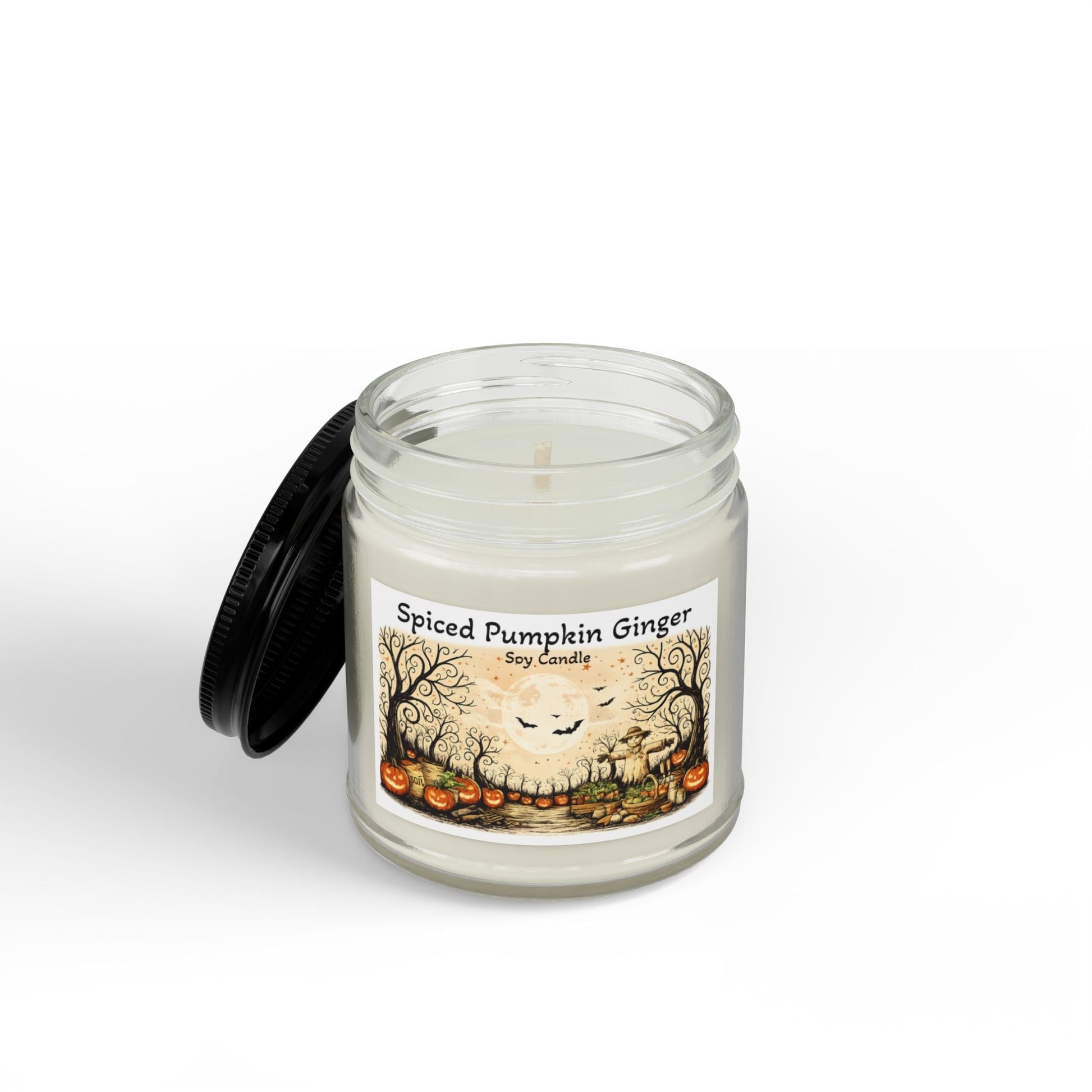 Halloween Spiced Pumpkin Ginger Soy Candle - SJM Print Store