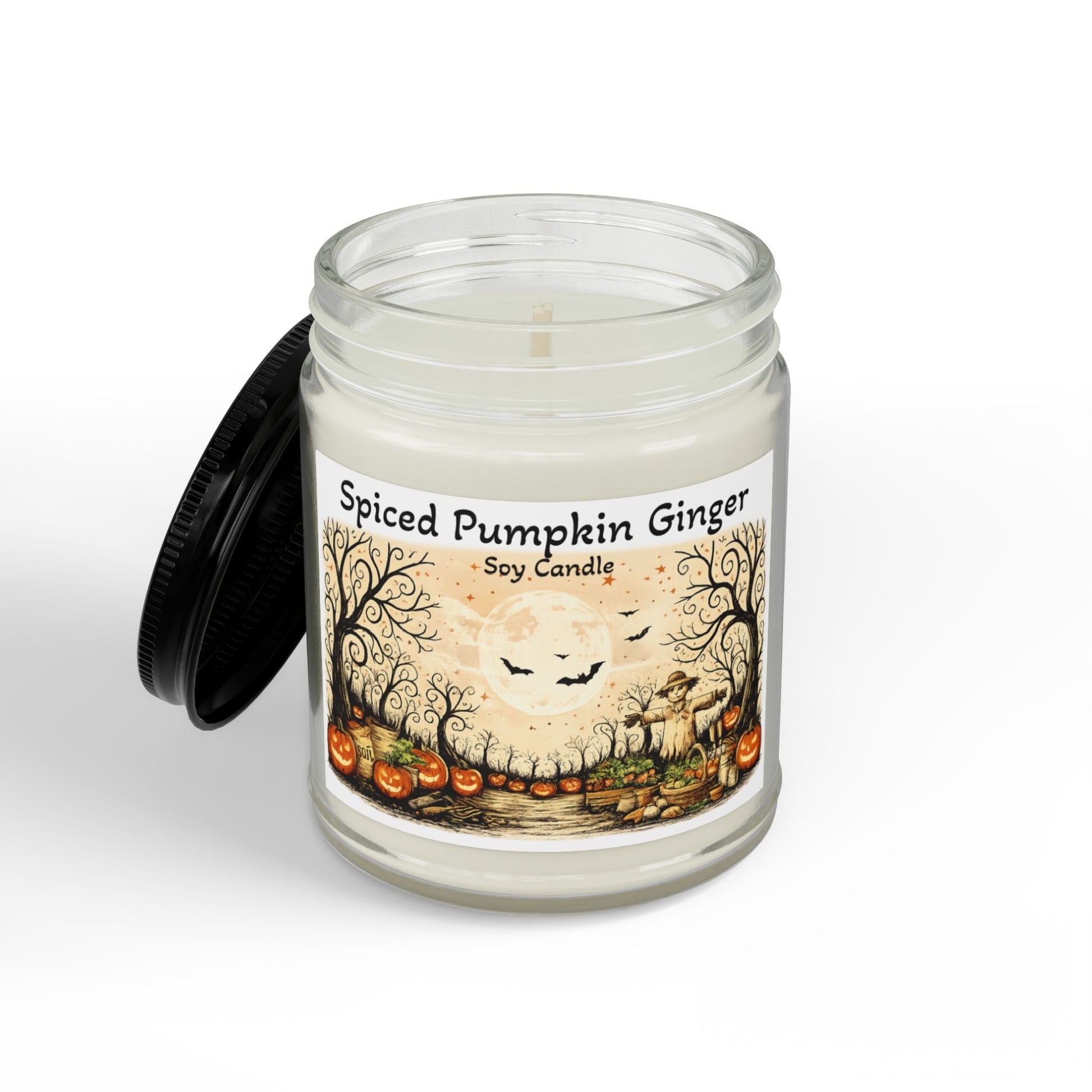 Halloween Spiced Pumpkin Ginger Soy Candle - SJM Print Store
