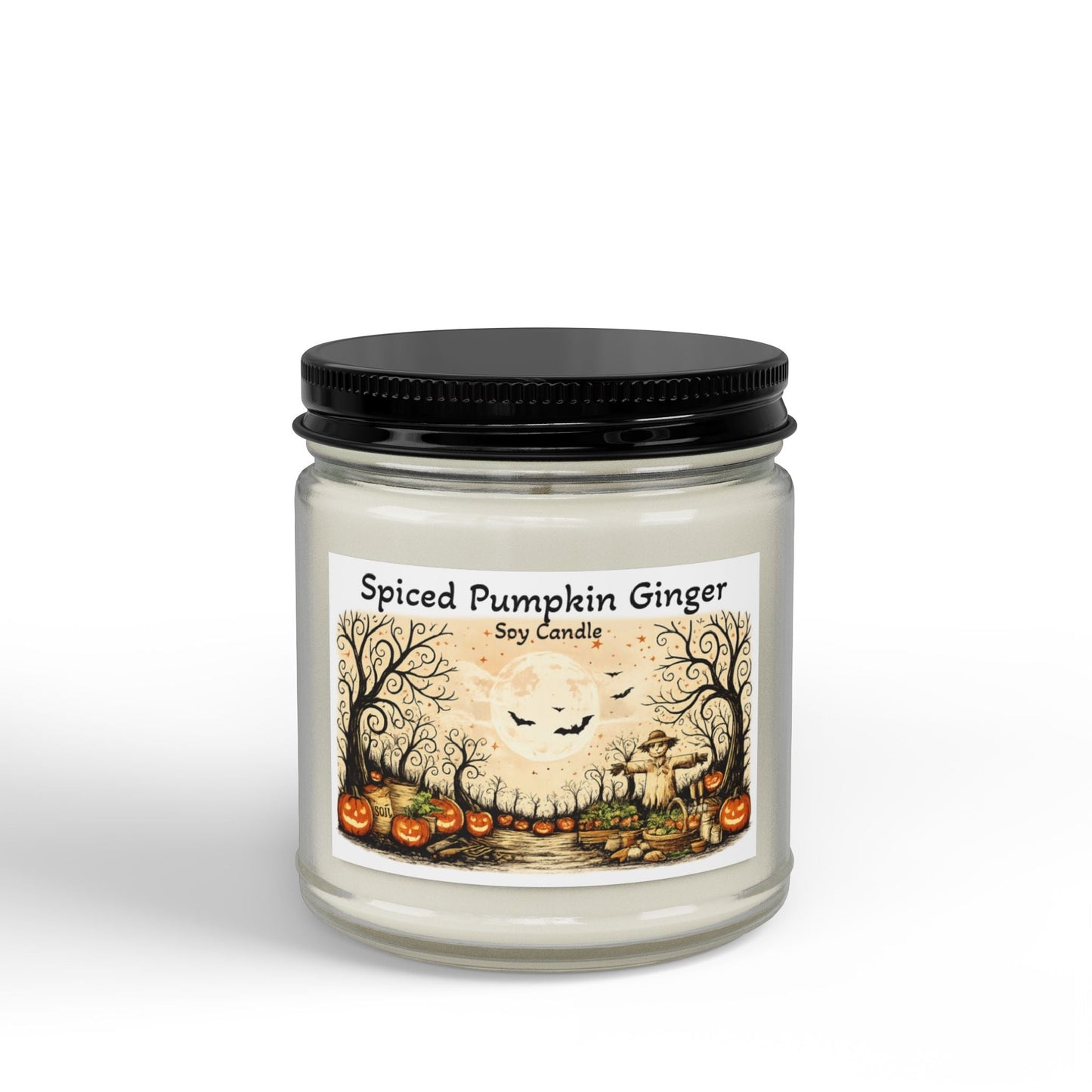 Halloween Spiced Pumpkin Ginger Soy Candle - SJM Print Store