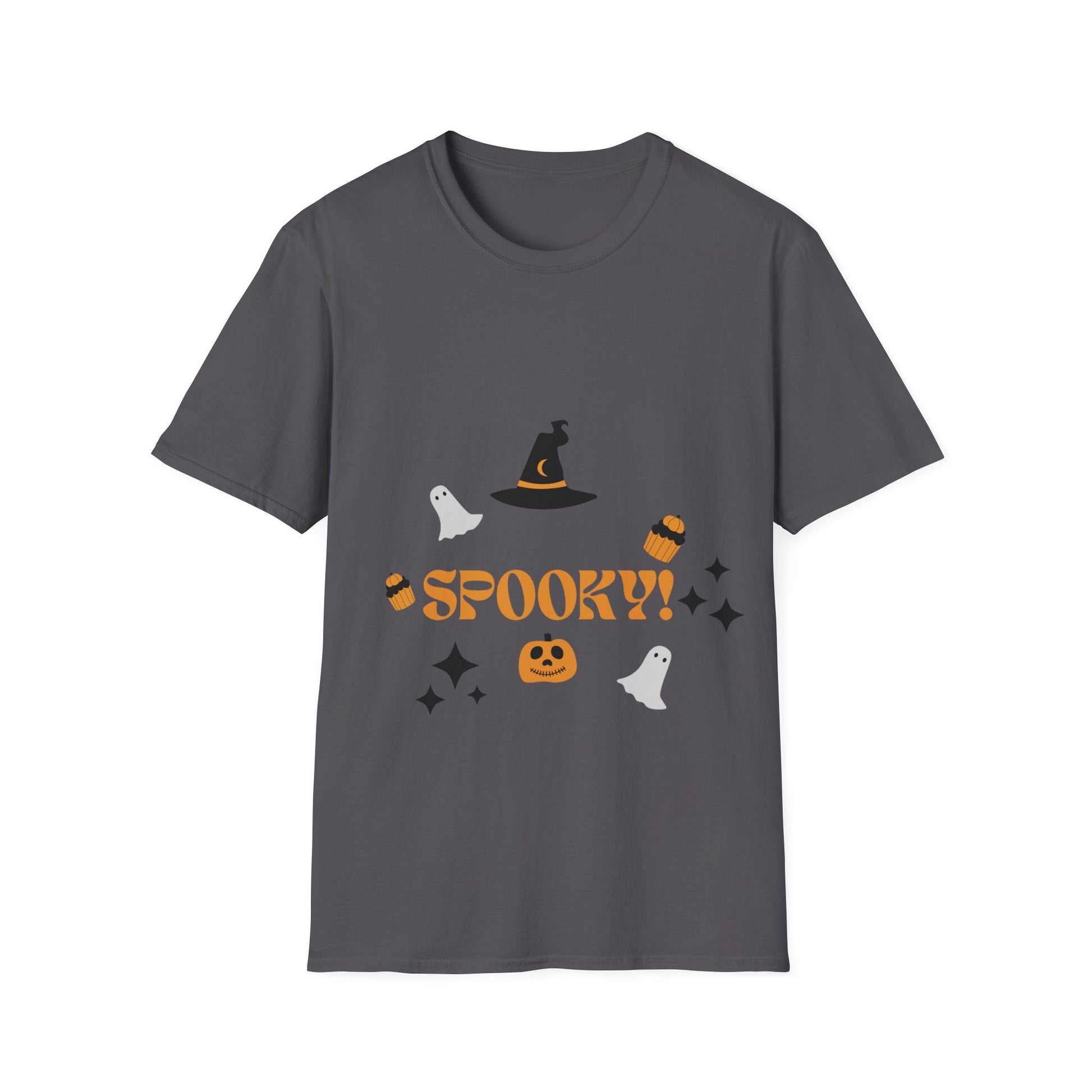 Halloween Spooky T-Shirt, Unisex Softstyle Tee for Fall, Halloween Parties, Costume Events, Gifts for Spooky Season - SJM Print Store