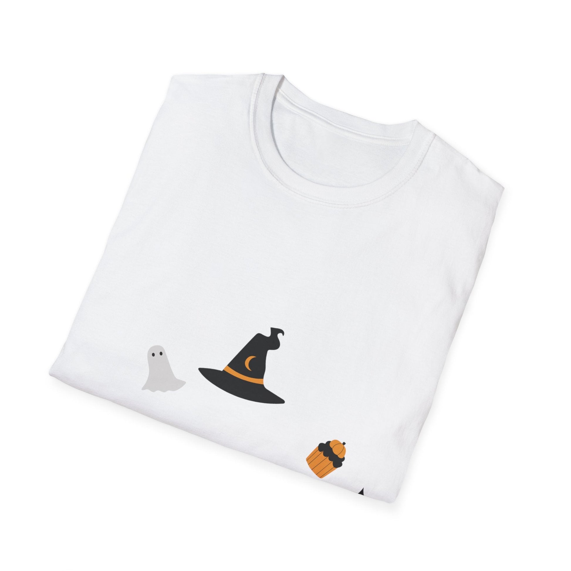 Halloween Spooky T-Shirt, Unisex Softstyle Tee for Fall, Halloween Parties, Costume Events, Gifts for Spooky Season - SJM Print Store