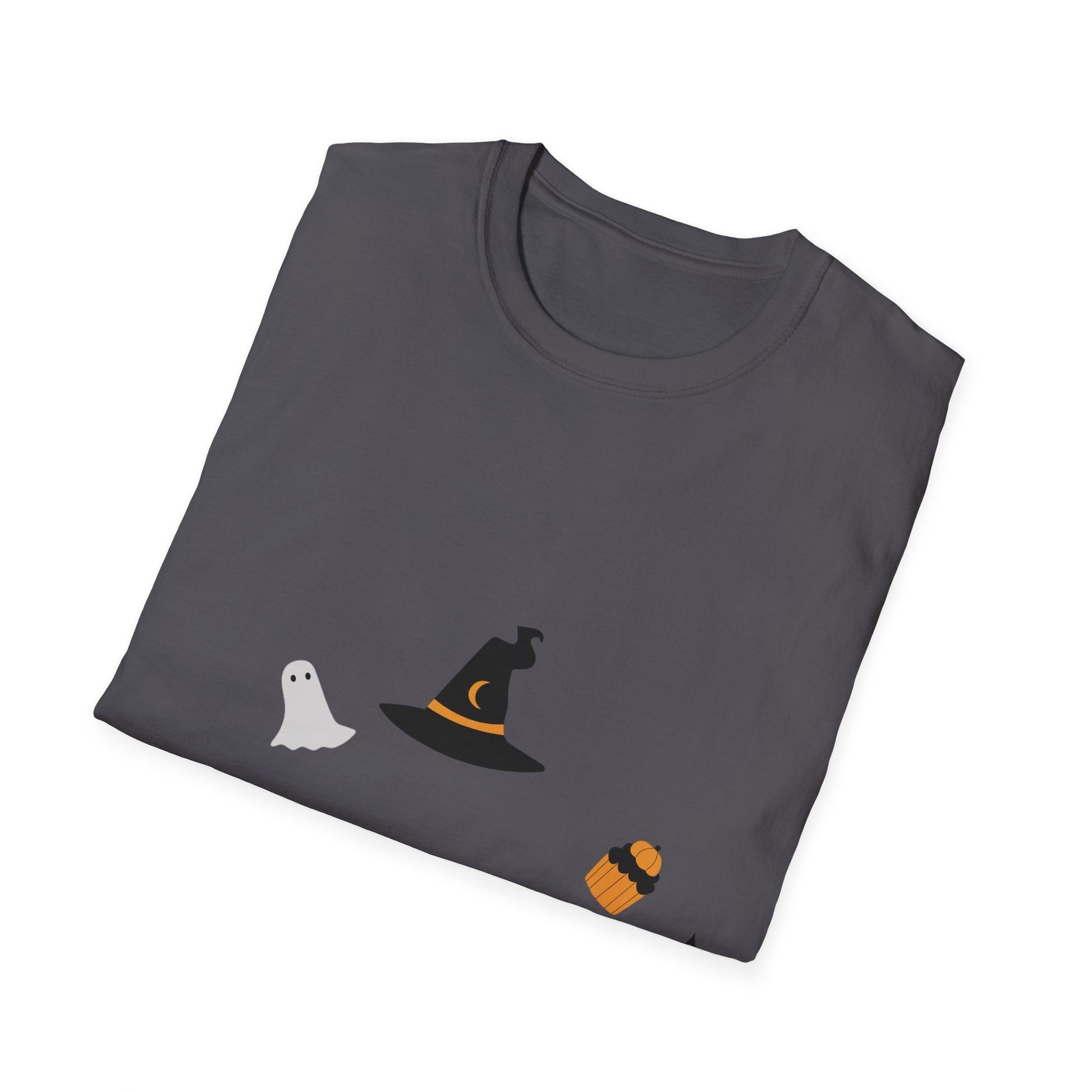 Halloween Spooky T-Shirt, Unisex Softstyle Tee for Fall, Halloween Parties, Costume Events, Gifts for Spooky Season - SJM Print Store