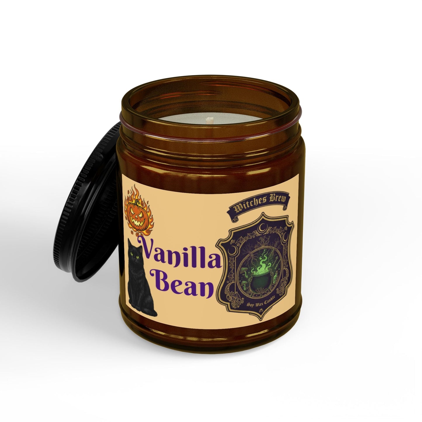 Halloween Vanilla Bean Candle (4oz & 9oz) - SJM Print Store