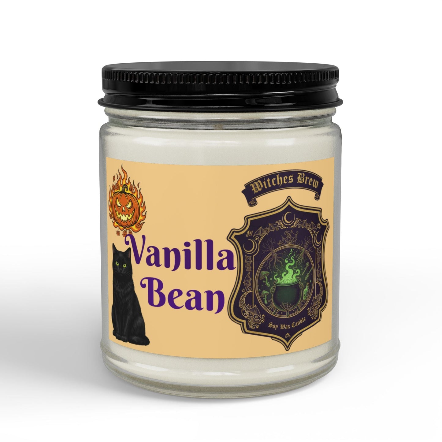 Halloween Vanilla Bean Candle (4oz & 9oz) - SJM Print Store