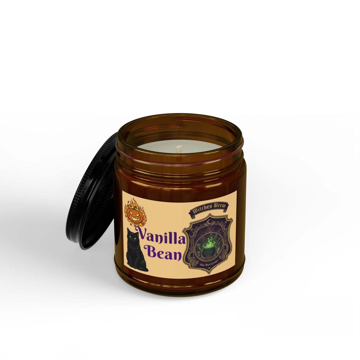 Halloween Vanilla Bean Candle (4oz & 9oz) - SJM Print Store