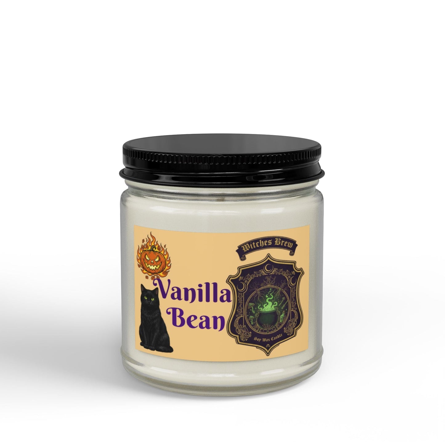 Halloween Vanilla Bean Candle (4oz & 9oz) - SJM Print Store
