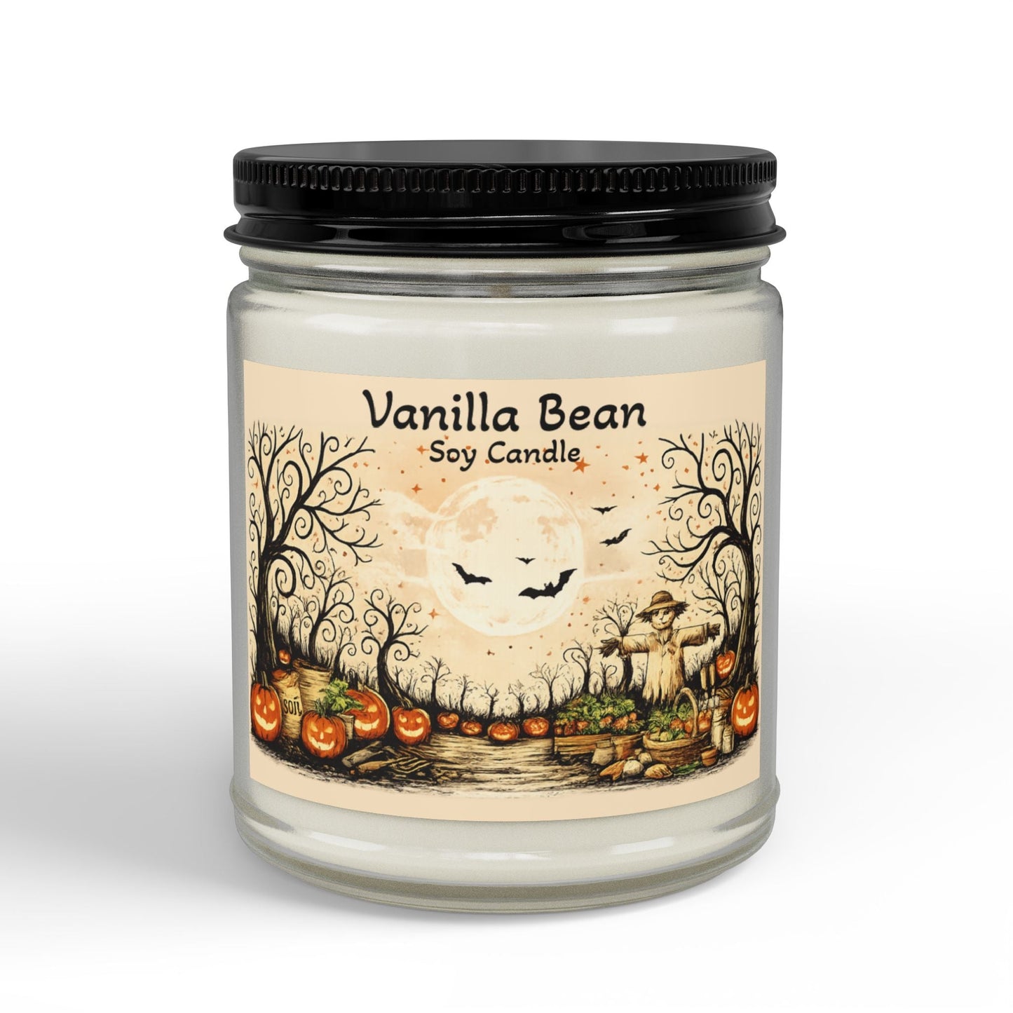 Halloween Vanilla Bean Soy Candle - SJM Print Store