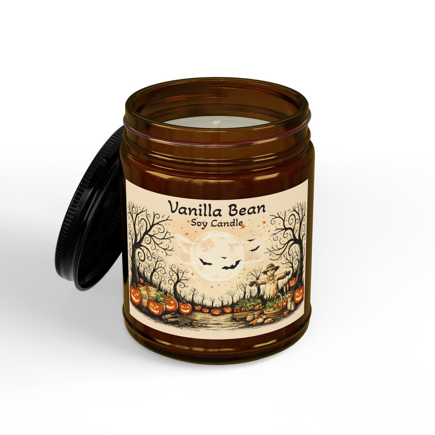 Halloween Vanilla Bean Soy Candle - SJM Print Store
