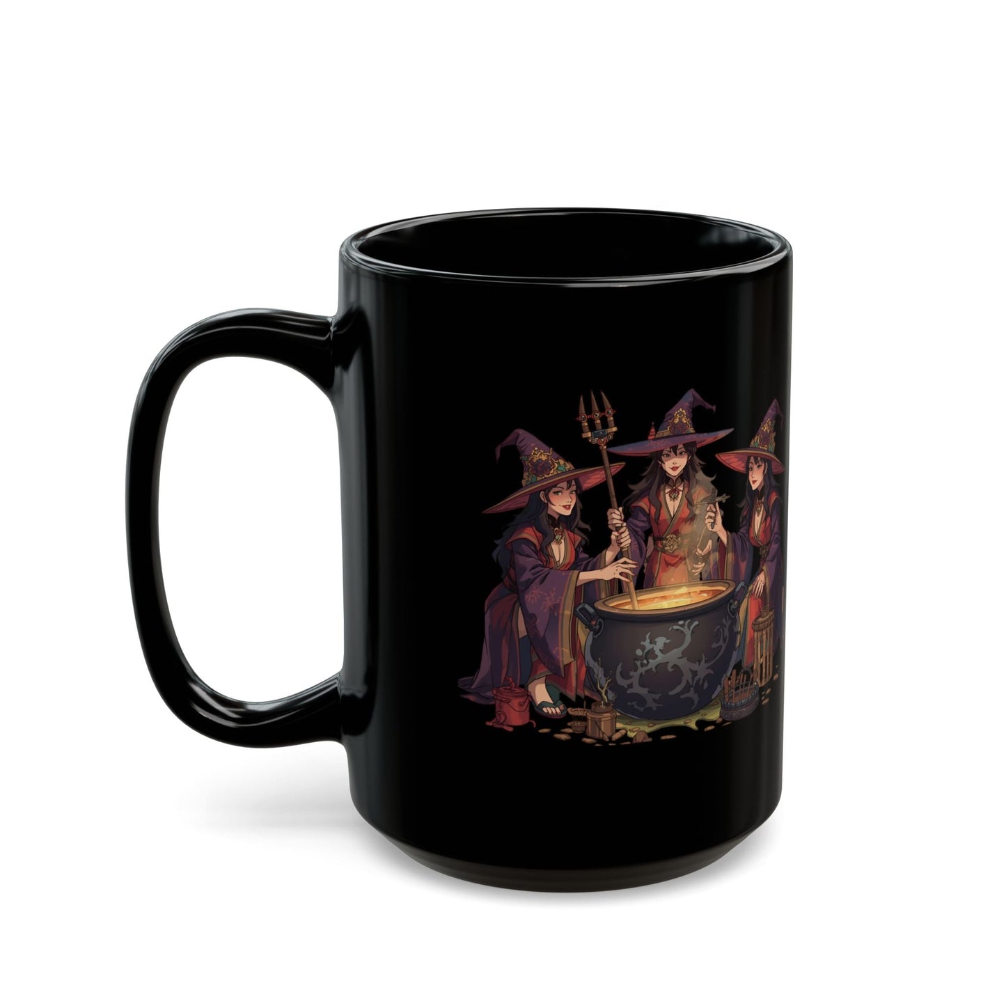 Halloween Witch Mug - Spooky Coffee Cup for Witches, Gift for Halloween, Witchcraft Accessories, Cute Mug for Her, 11oz & 15oz Sizes - SJM Print Store