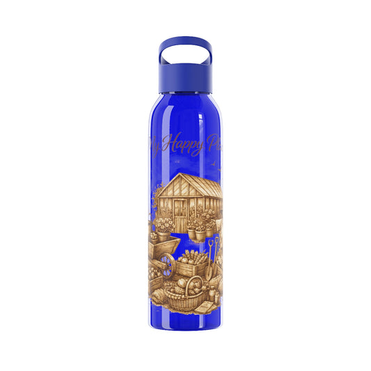 Happy Place Water Bottle for Gardeners and Allotment Lovers - SJM Print Store